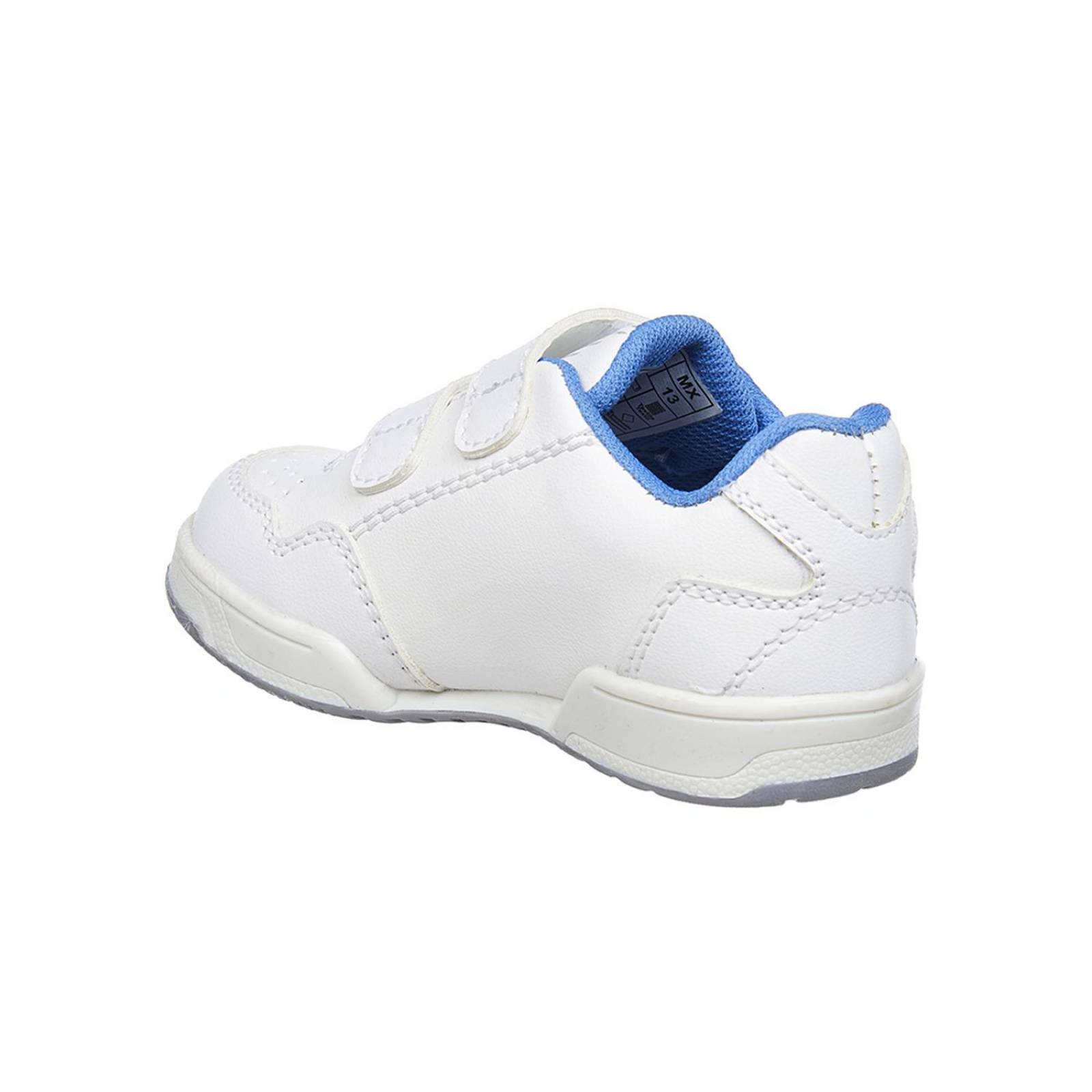 Tenis Para Niños Blancos Con Velcro Escolares Deportivos 