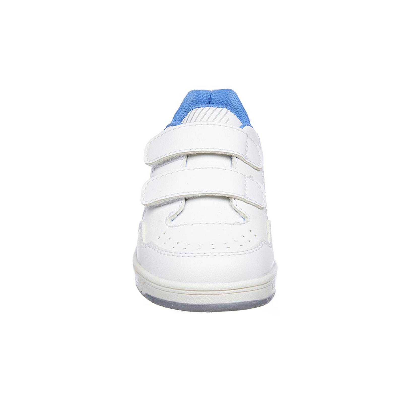 Tenis Para Niños Blancos Con Velcro Escolares Deportivos 