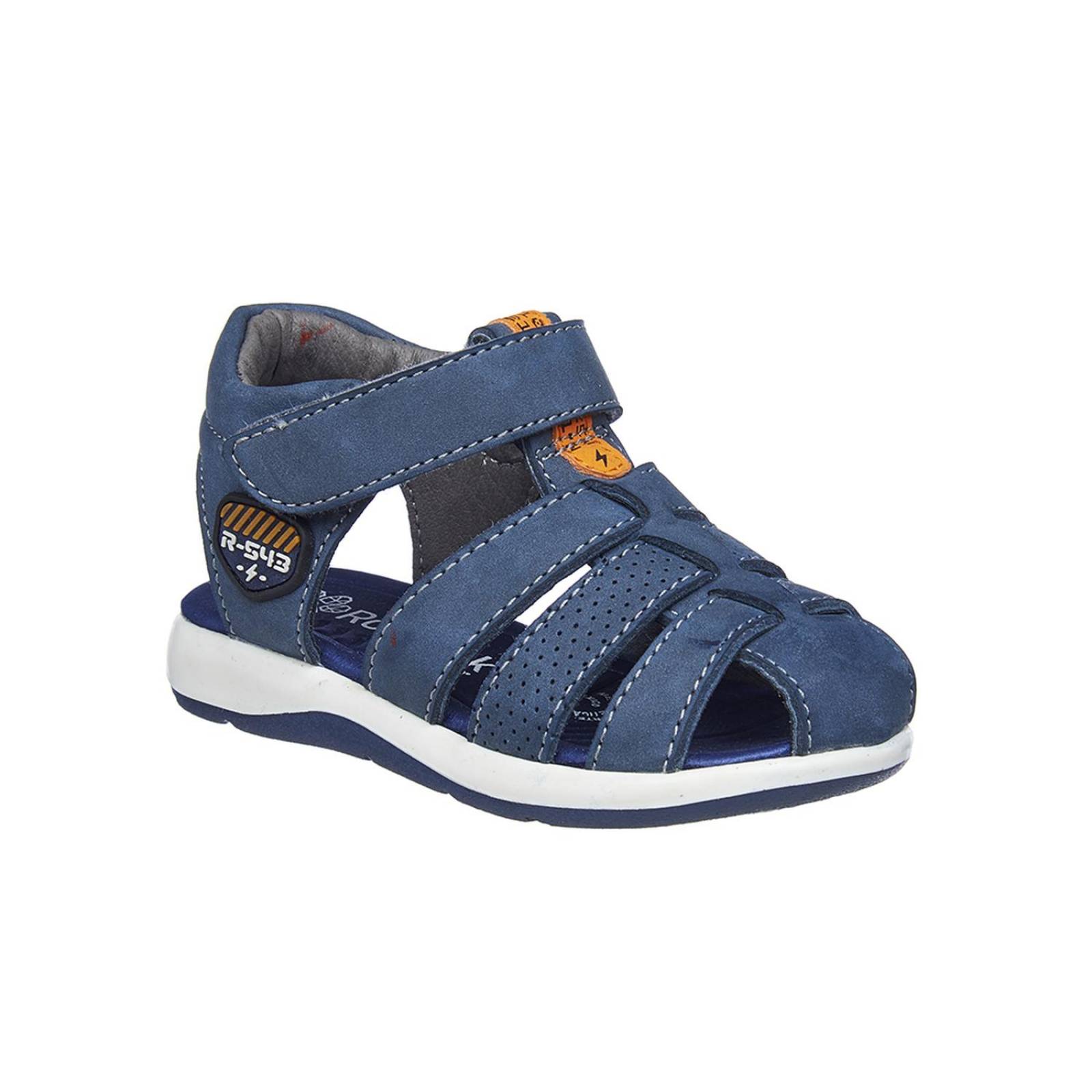 Sandalias Para Niños Semi Abiertas Casuales Verano Azul 