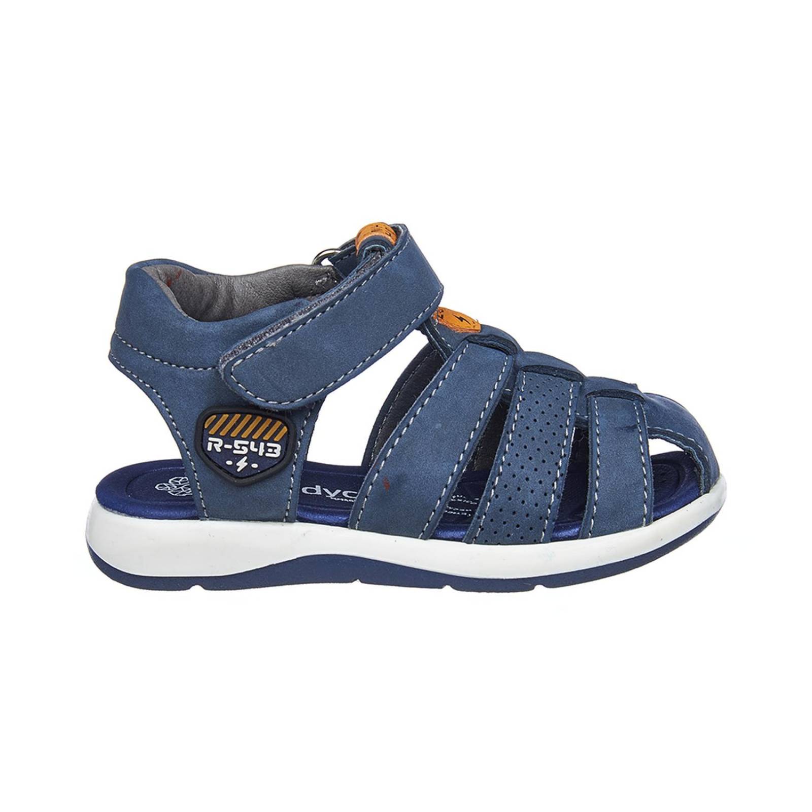 Sandalias Para Niños Semi Abiertas Casuales Verano Azul 