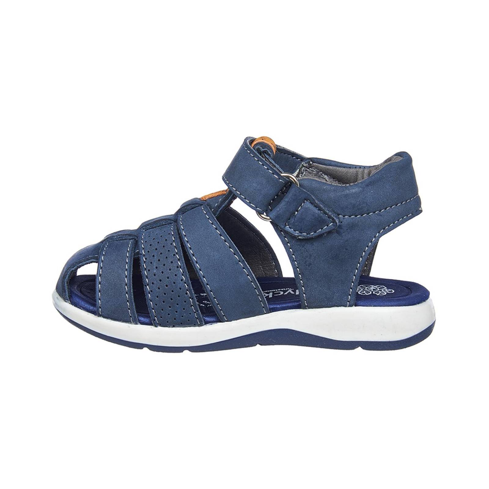 Sandalias Para Niños Semi Abiertas Casuales Verano Azul 