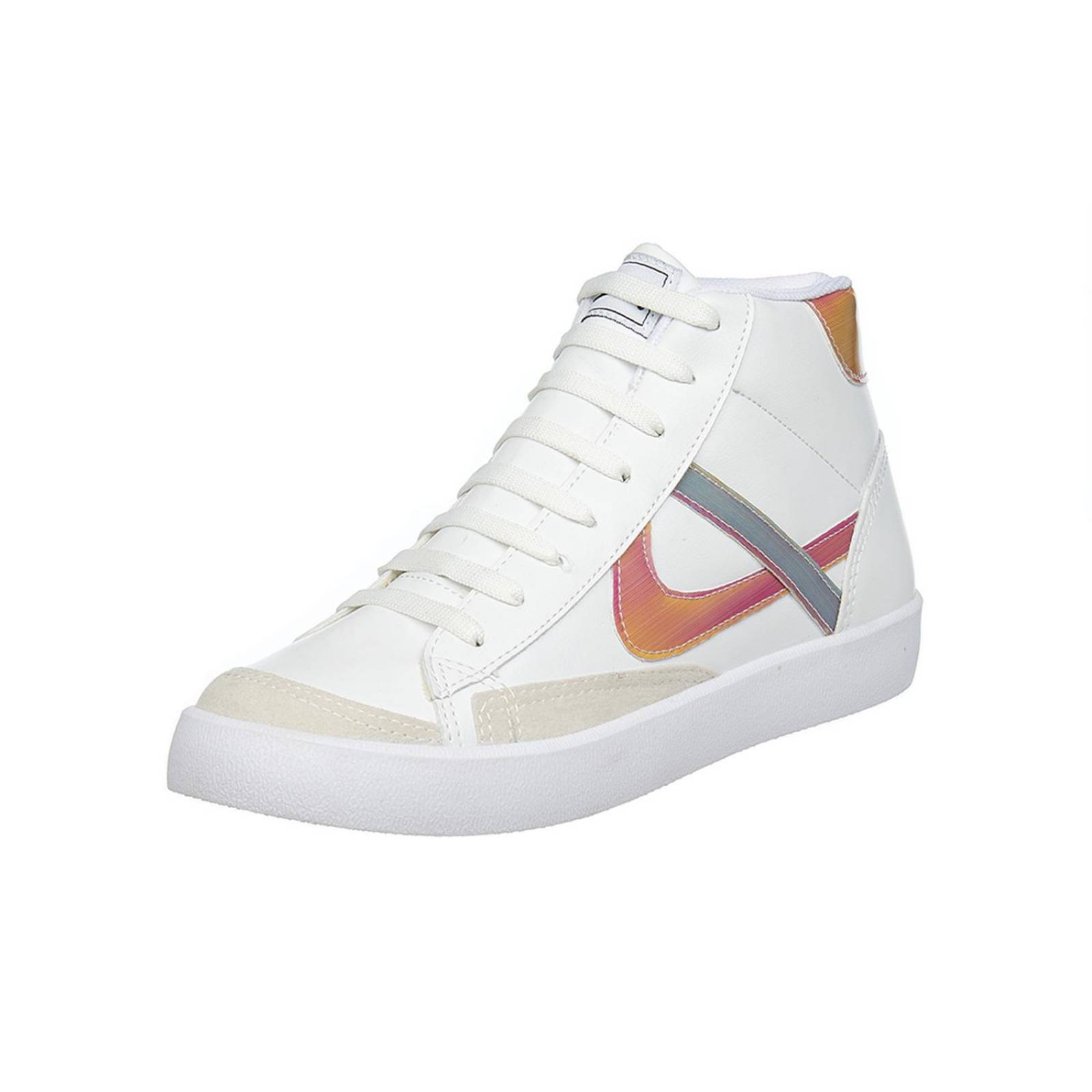 Panam Tenis En Botin Tenis Botín Panam Mujer Tipo Piel Blanco