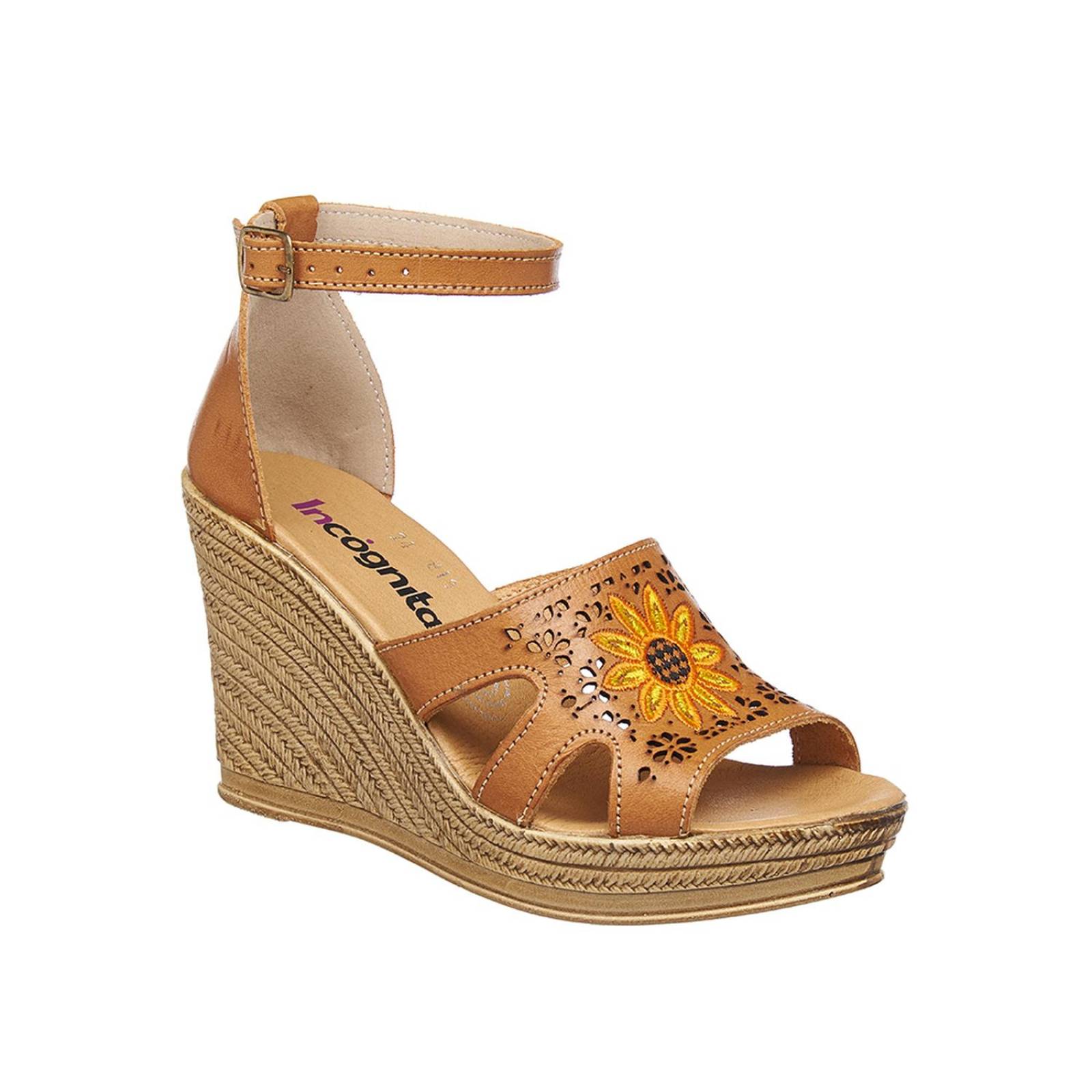 Sandalias Plataforma Mujer Moda Casual Verano Tipo Piel 