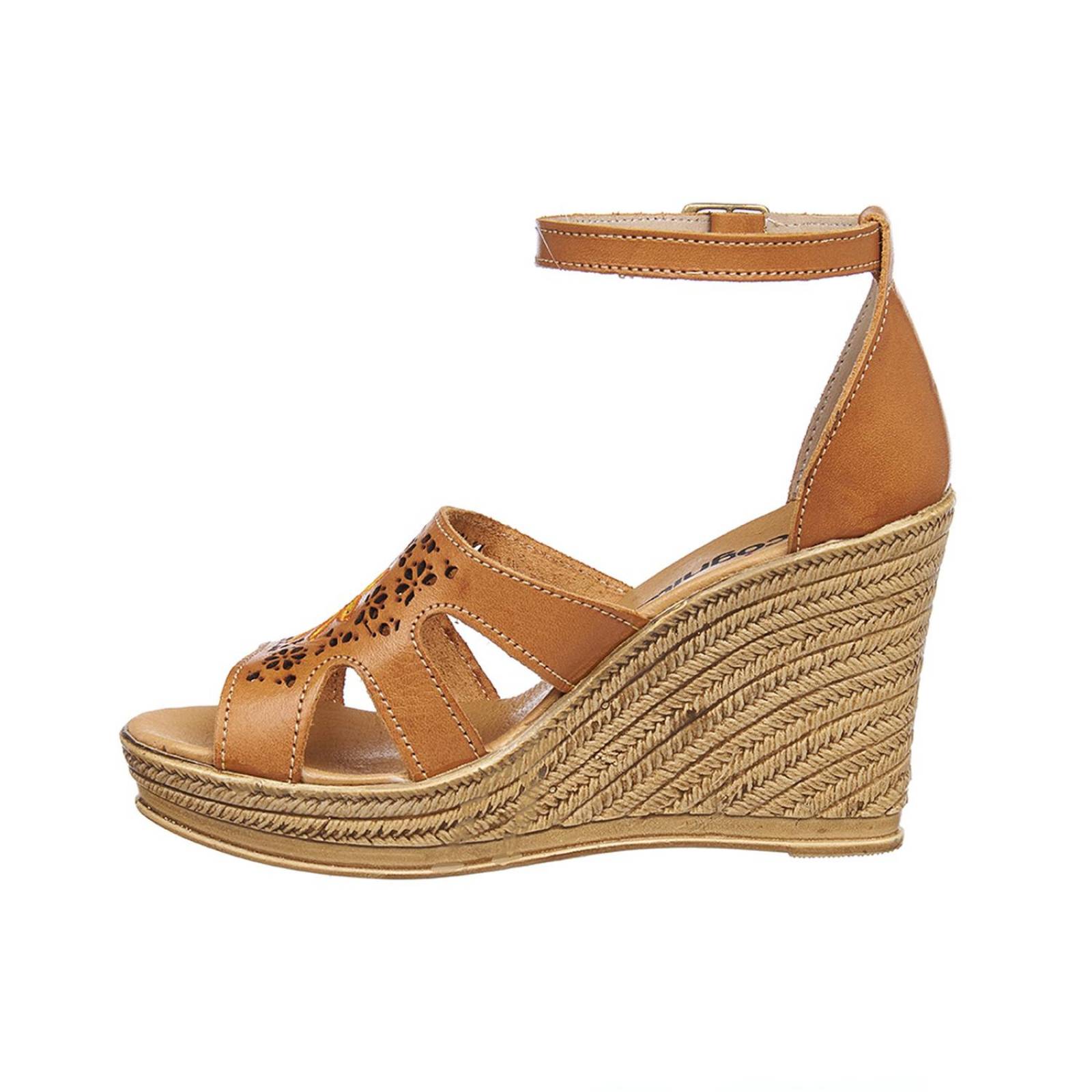 Sandalias Plataforma Mujer Moda Casual Verano Tipo Piel 