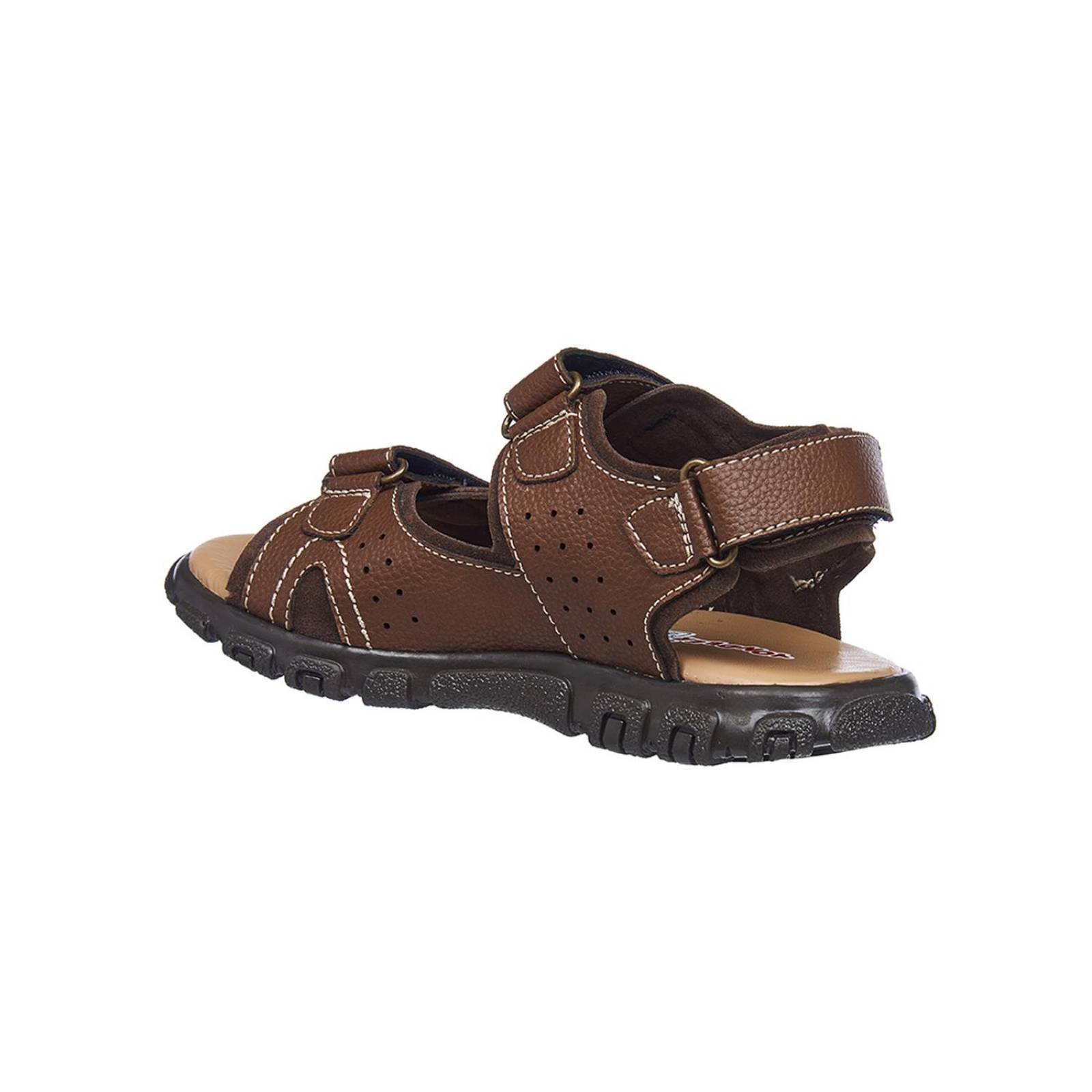 Sandalias Para Niños Ajustables Con Velcro Café Cómodas 