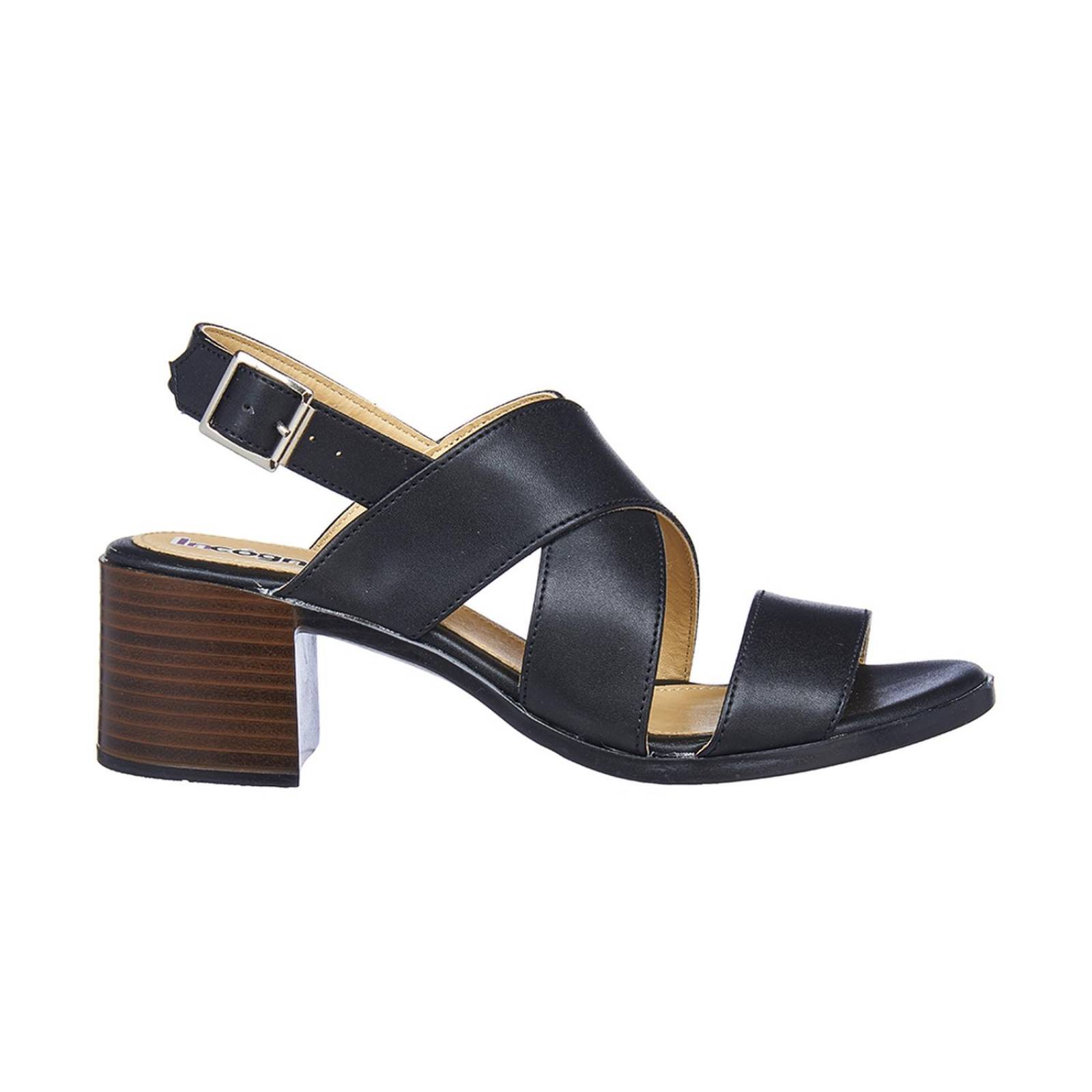 Sandalias Para Mujer Con Tacón Formales Casuales Negro 