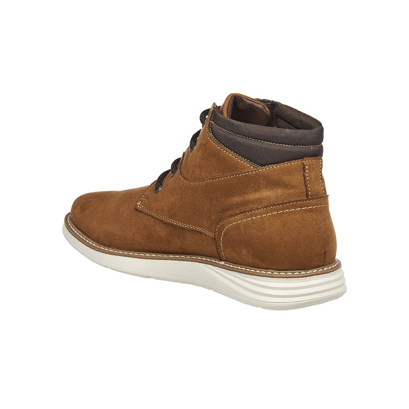 Botines Para Hombre Clásicos Casuales Tipo Gamuza Arena 