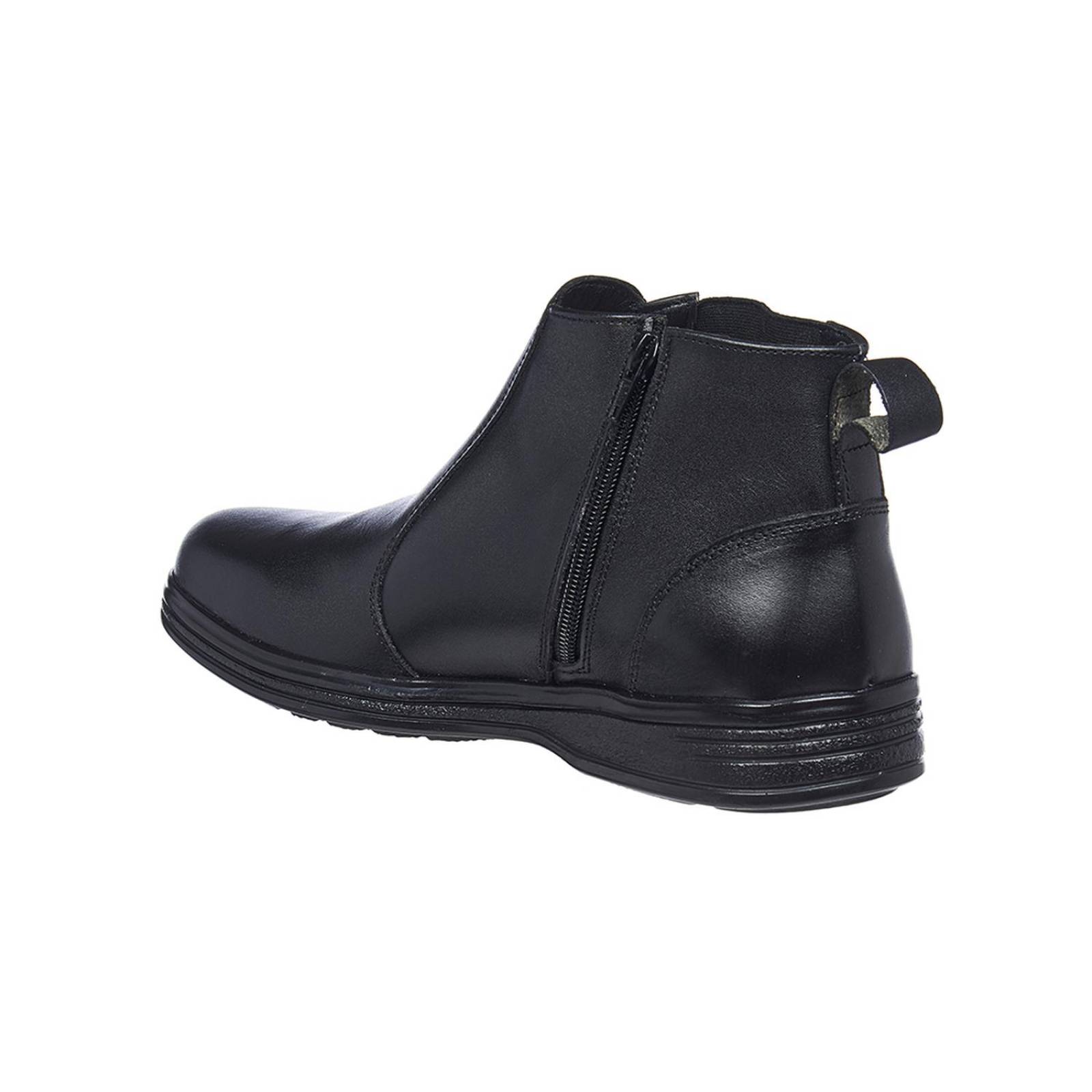 Botines Para Hombre Casuales Chelsea Negro Con Elástico 