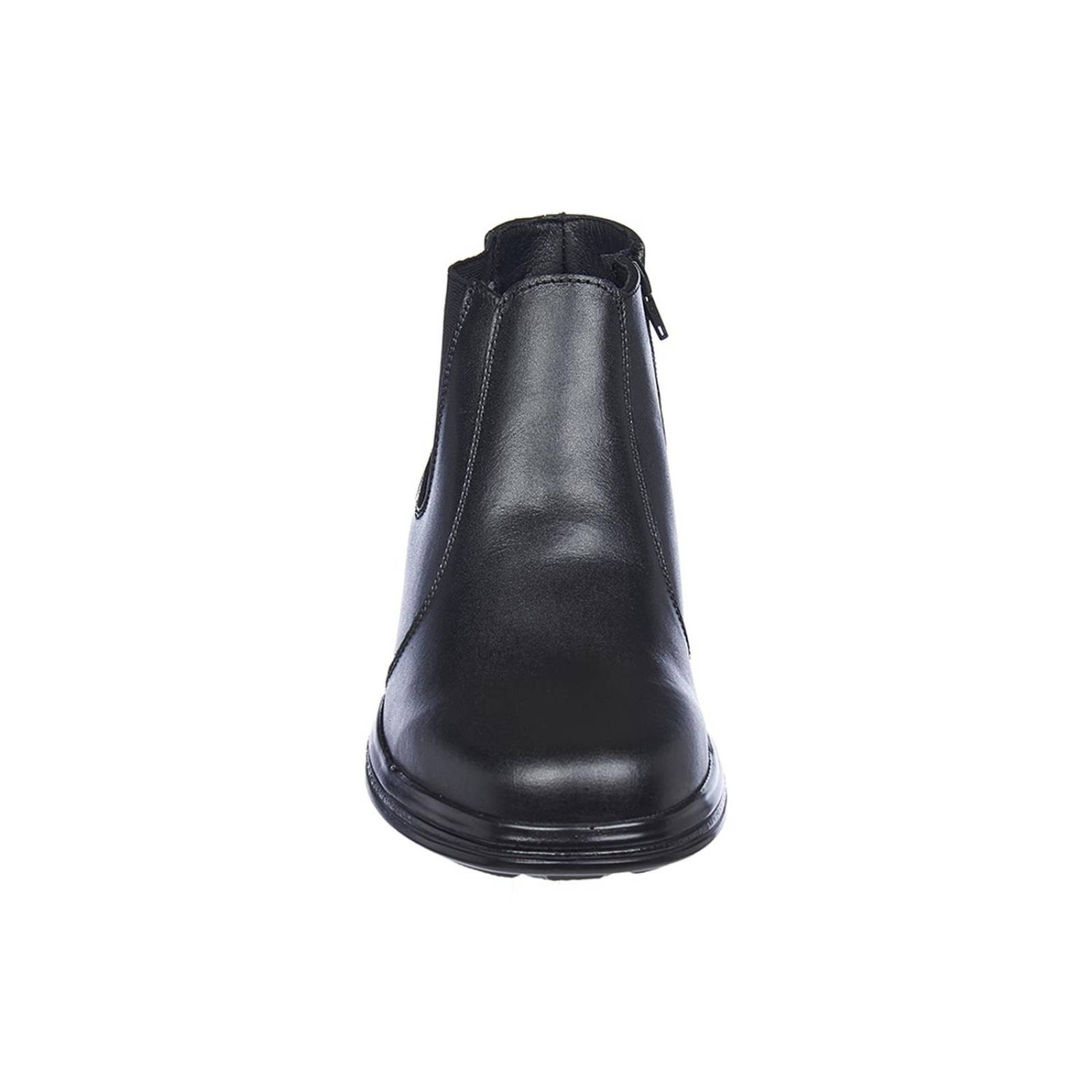 Botines Para Hombre Casuales Chelsea Negro Con Elástico 