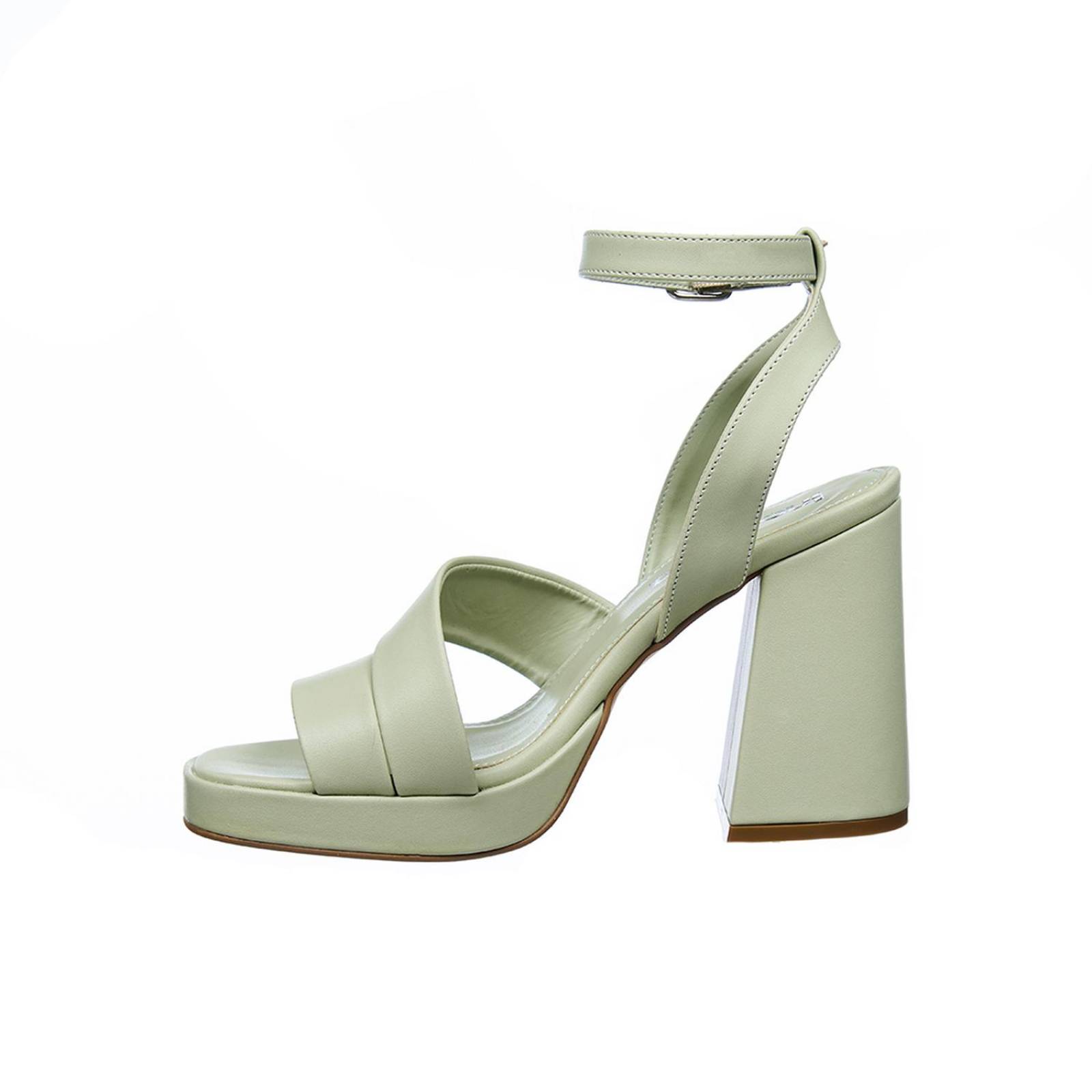 Sandalias Con Tacon Mujer Casuales Formales Pistache 