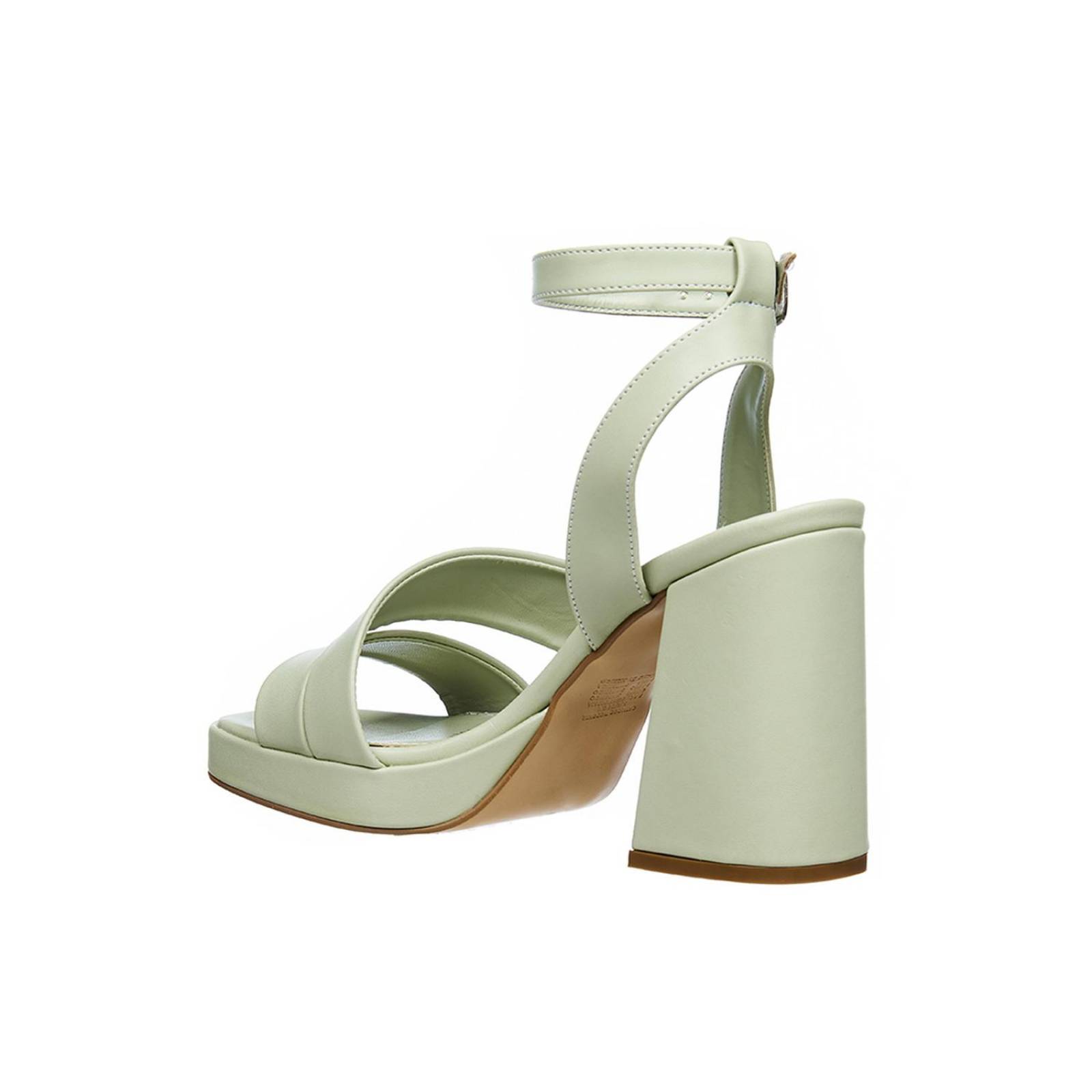 Sandalias Con Tacon Mujer Casuales Formales Pistache 