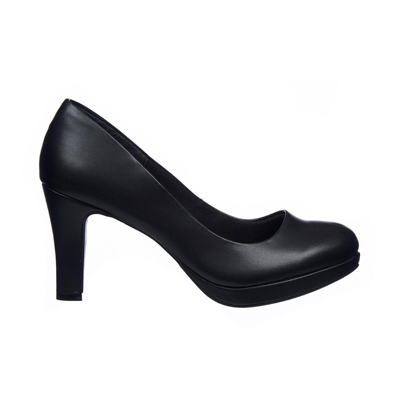 Zapatillas Para Mujer Formales Tipo Piel Negro Lisas