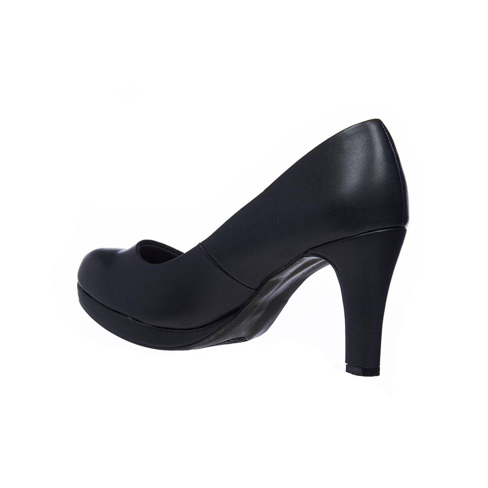 Zapatillas Para Mujer Formales Tipo Piel Negro Lisas