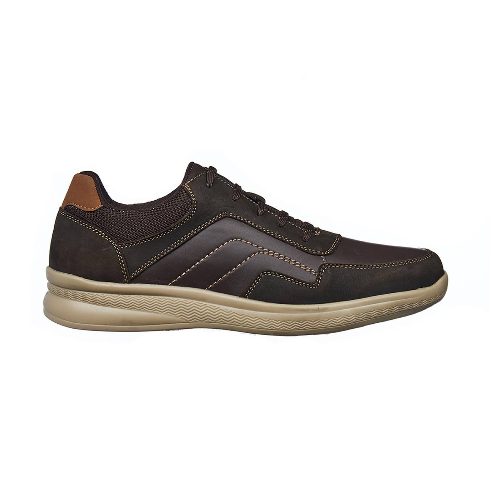 Tenis Para Hombre Casuales Clásicos Nobuck Café Cómodos