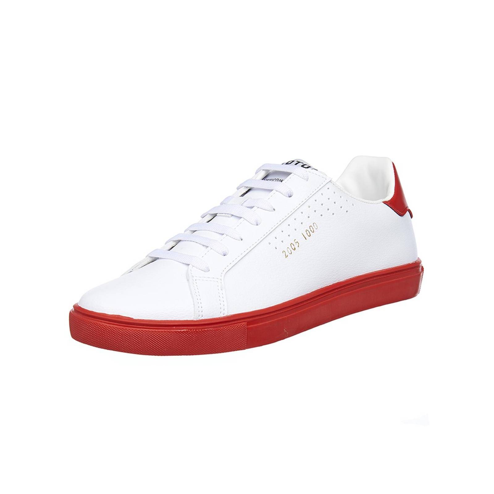 Tenis Para Hombre Tipo Piel Blanco Choclo Clásico Casual 