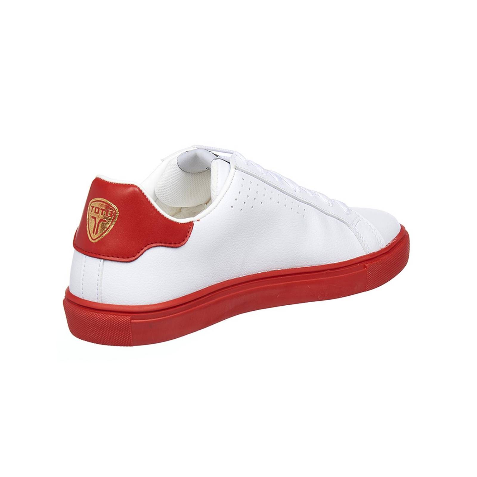 Tenis Para Hombre Tipo Piel Blanco Choclo Clásico Casual 