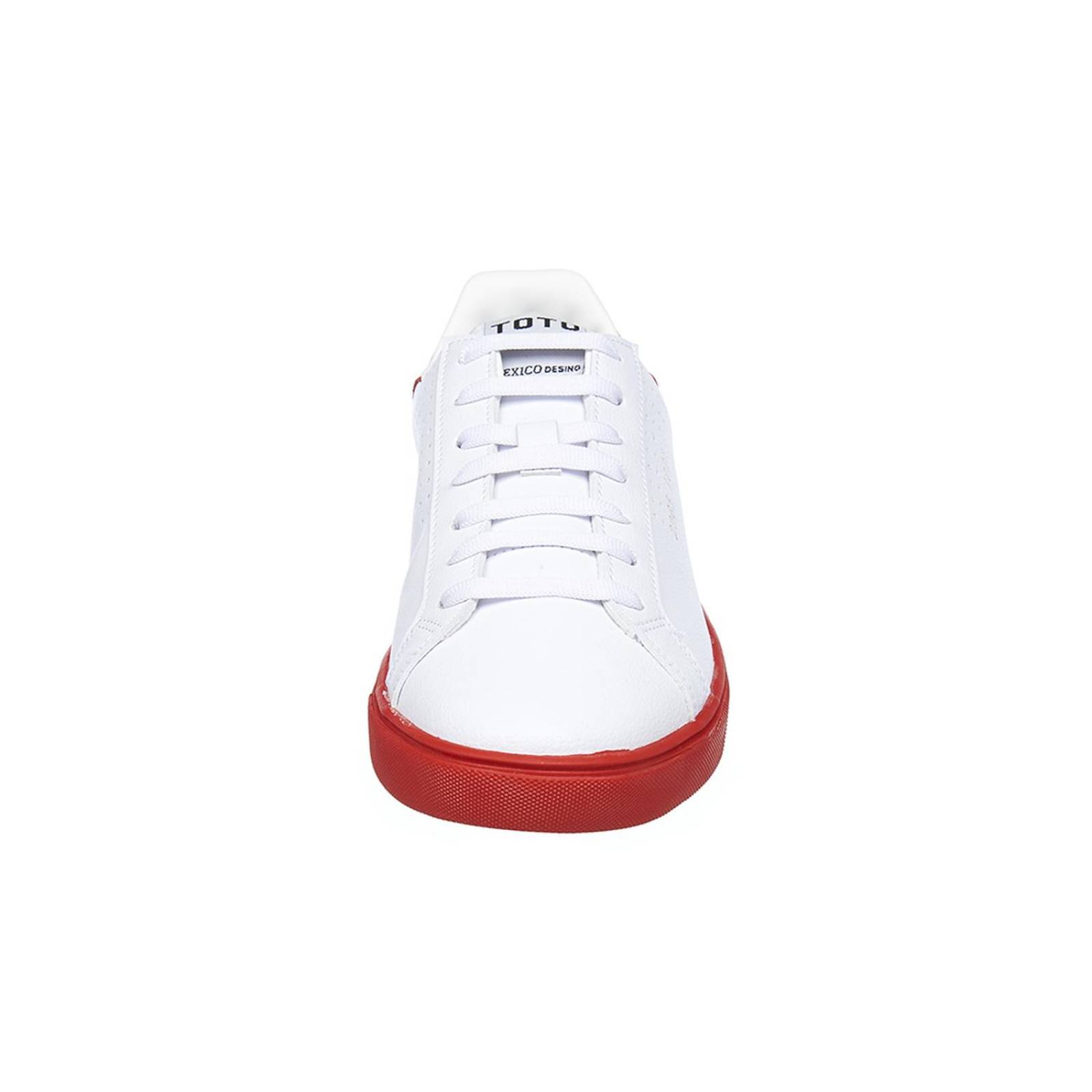 Tenis Para Hombre Tipo Piel Blanco Choclo Clásico Casual 