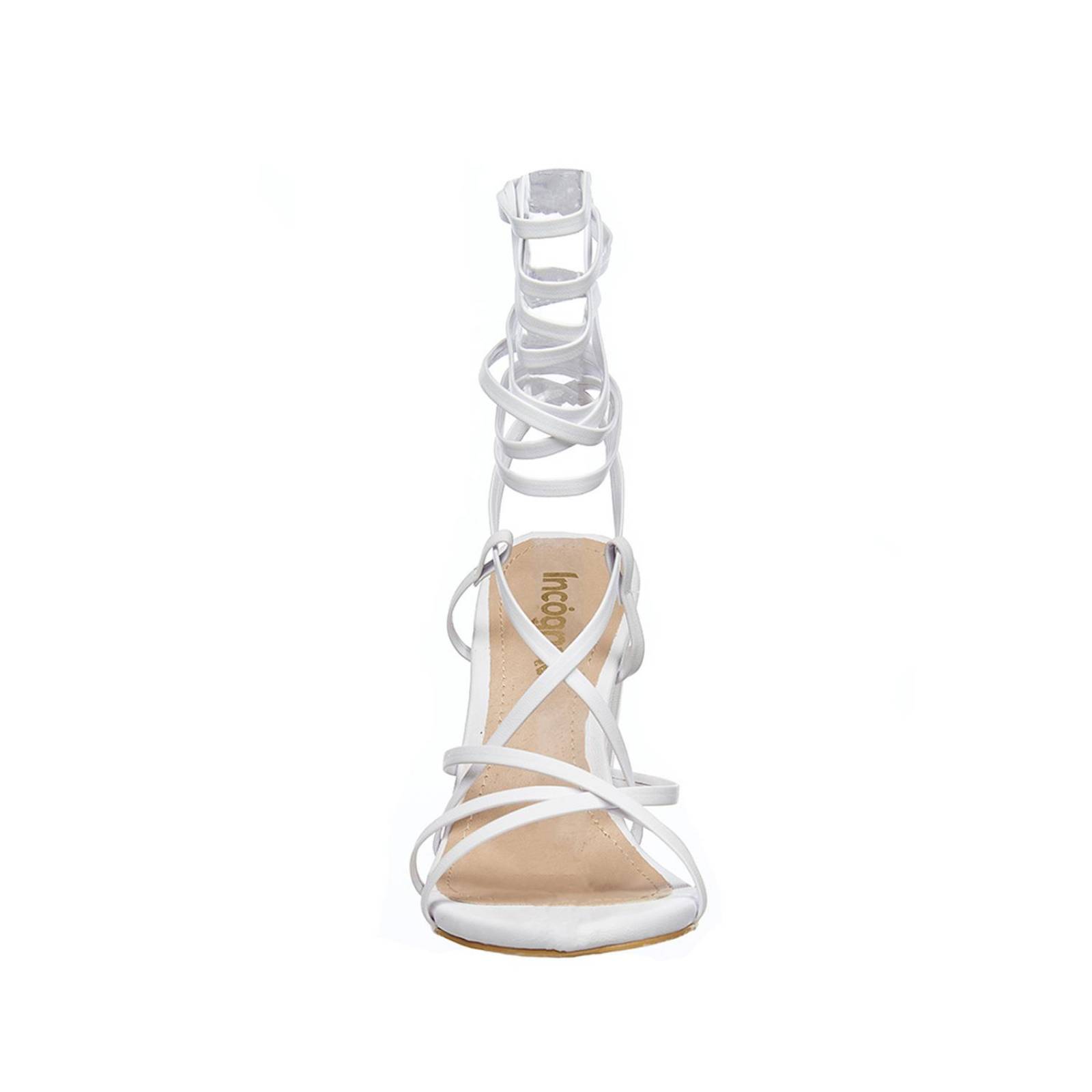 Sandalias Mujer Con Tacón Cordones Moda Casual Formal