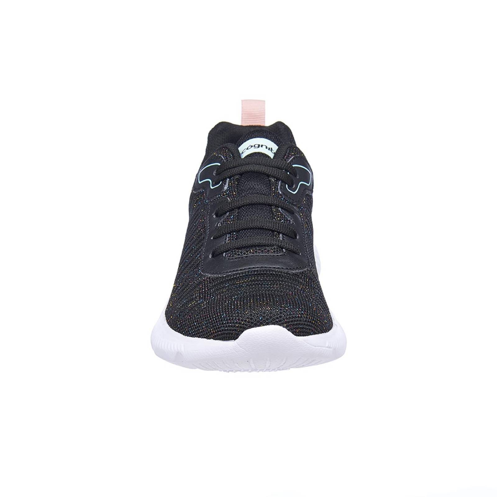 Tenis Para Mujer Textil Negro Ligeros Clásicos Casuales 