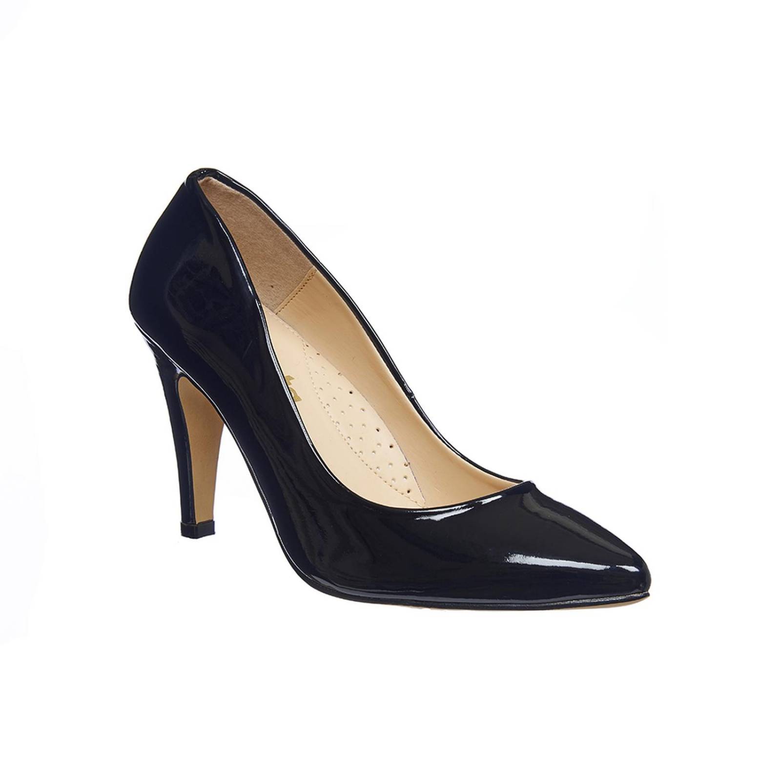 Zapatillas Para Mujer De Charol Negro Formales