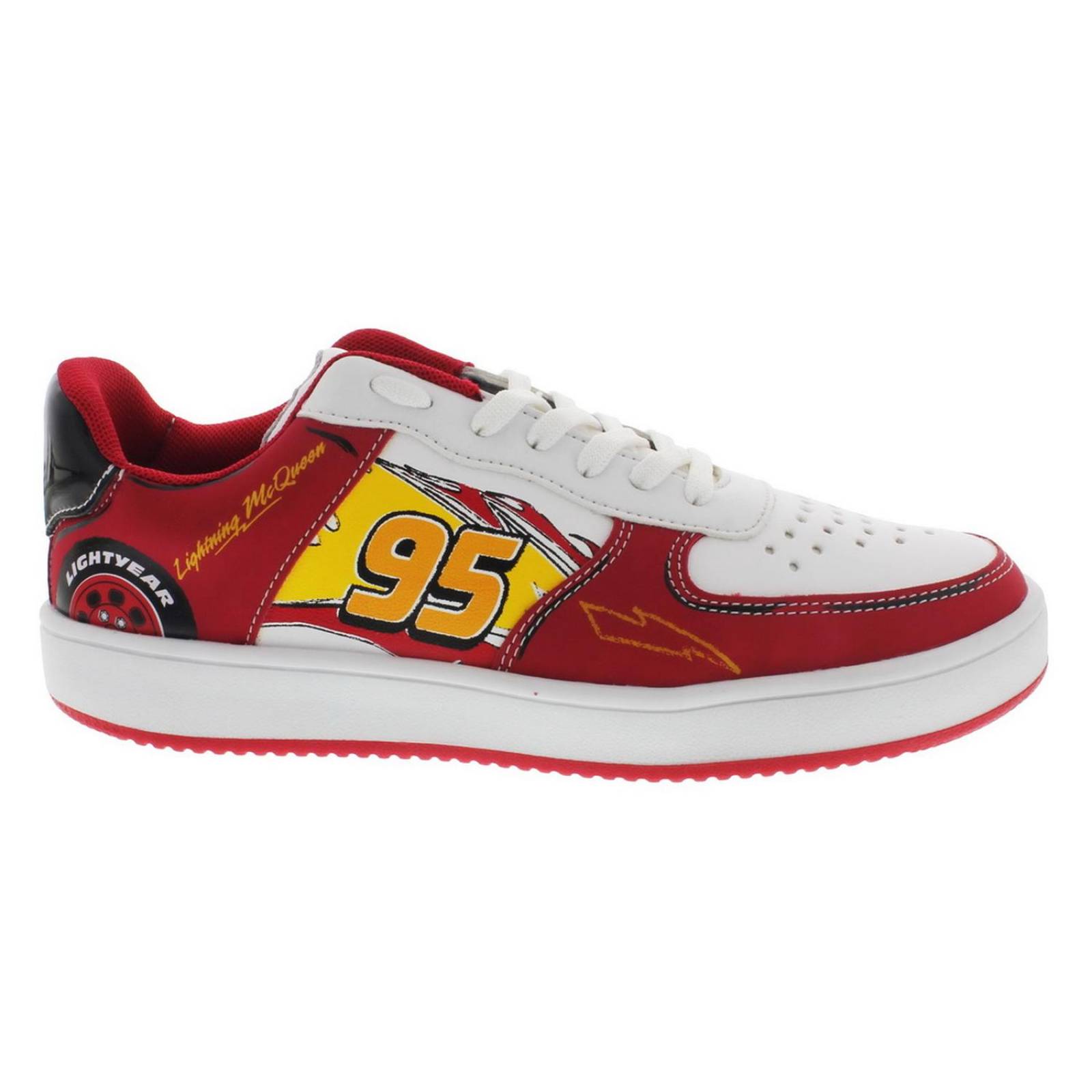 Tenis Para Niños Disney Cars Rayo rayo mcqueen Blanco 