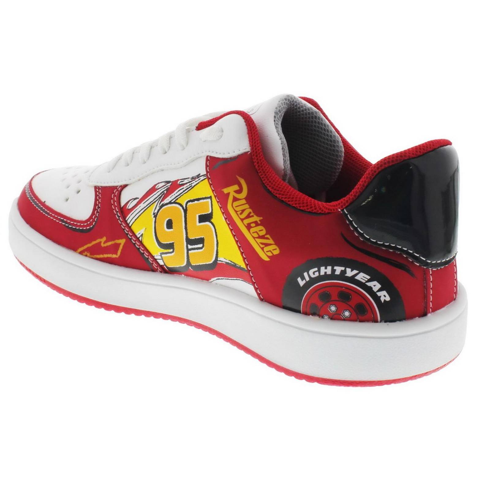 Tenis Para Niños Disney Cars Rayo rayo mcqueen Blanco 