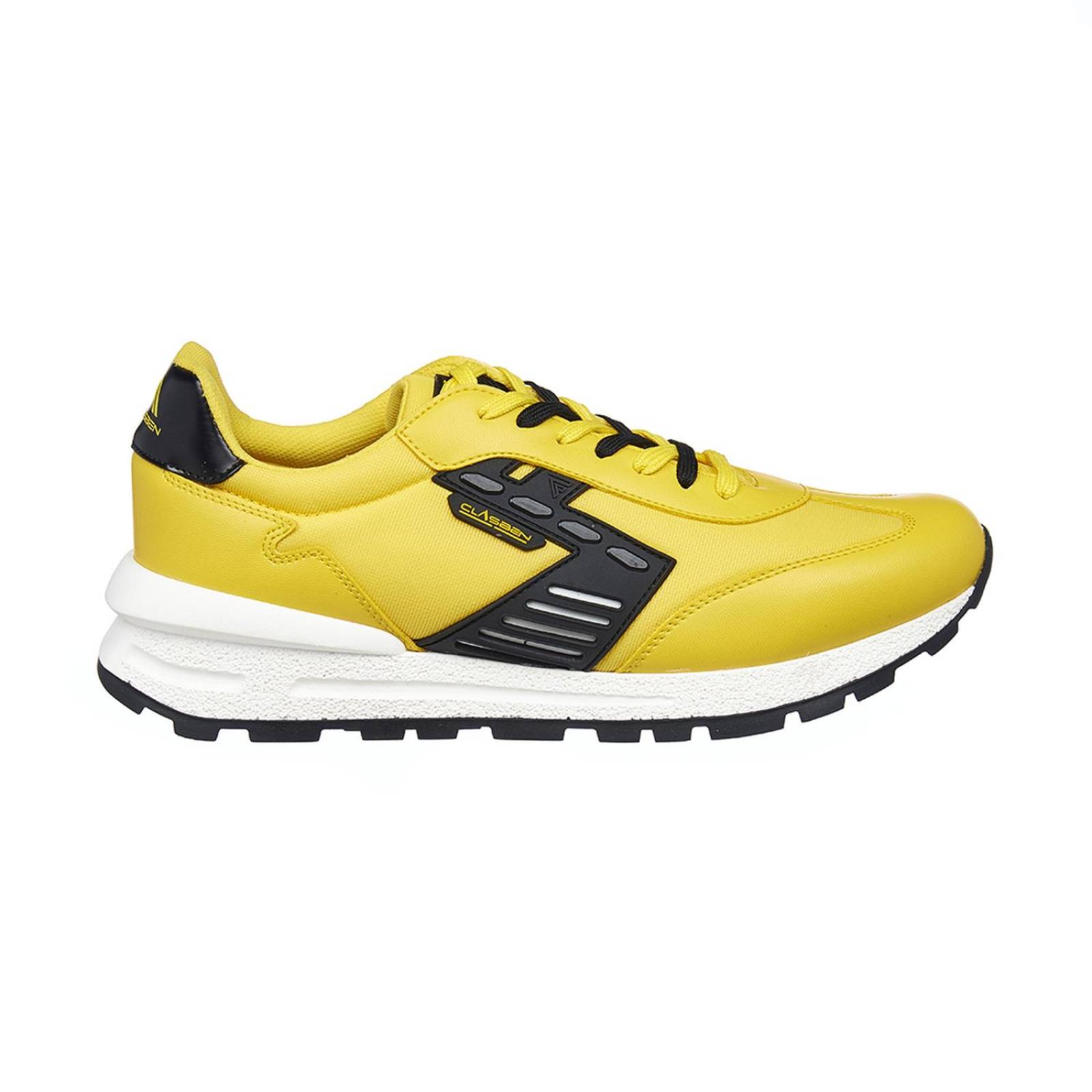 Tenis Casuales Para Hombre Textil Amarillo Cómodos 