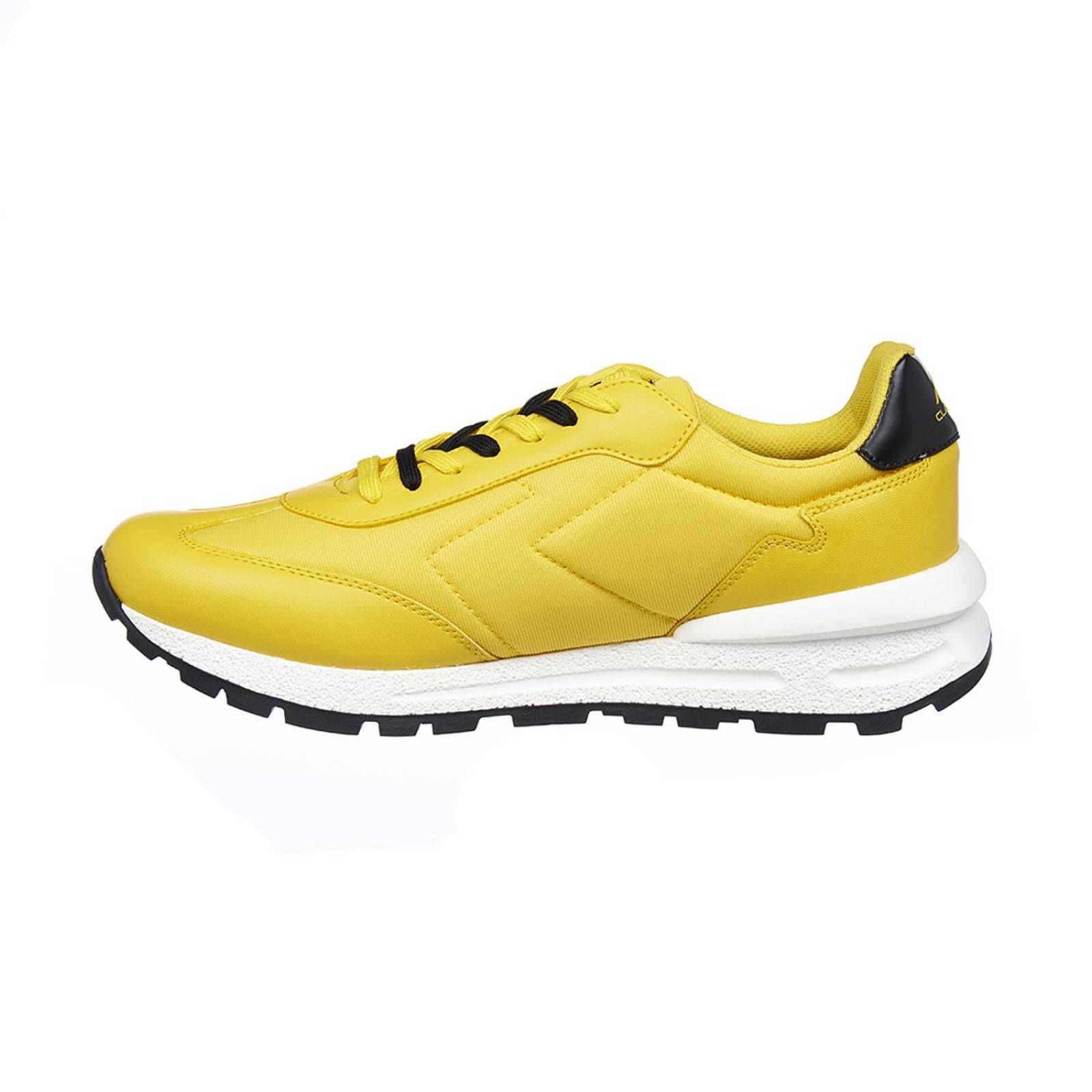 Tenis Casuales Para Hombre Textil Amarillo Cómodos 