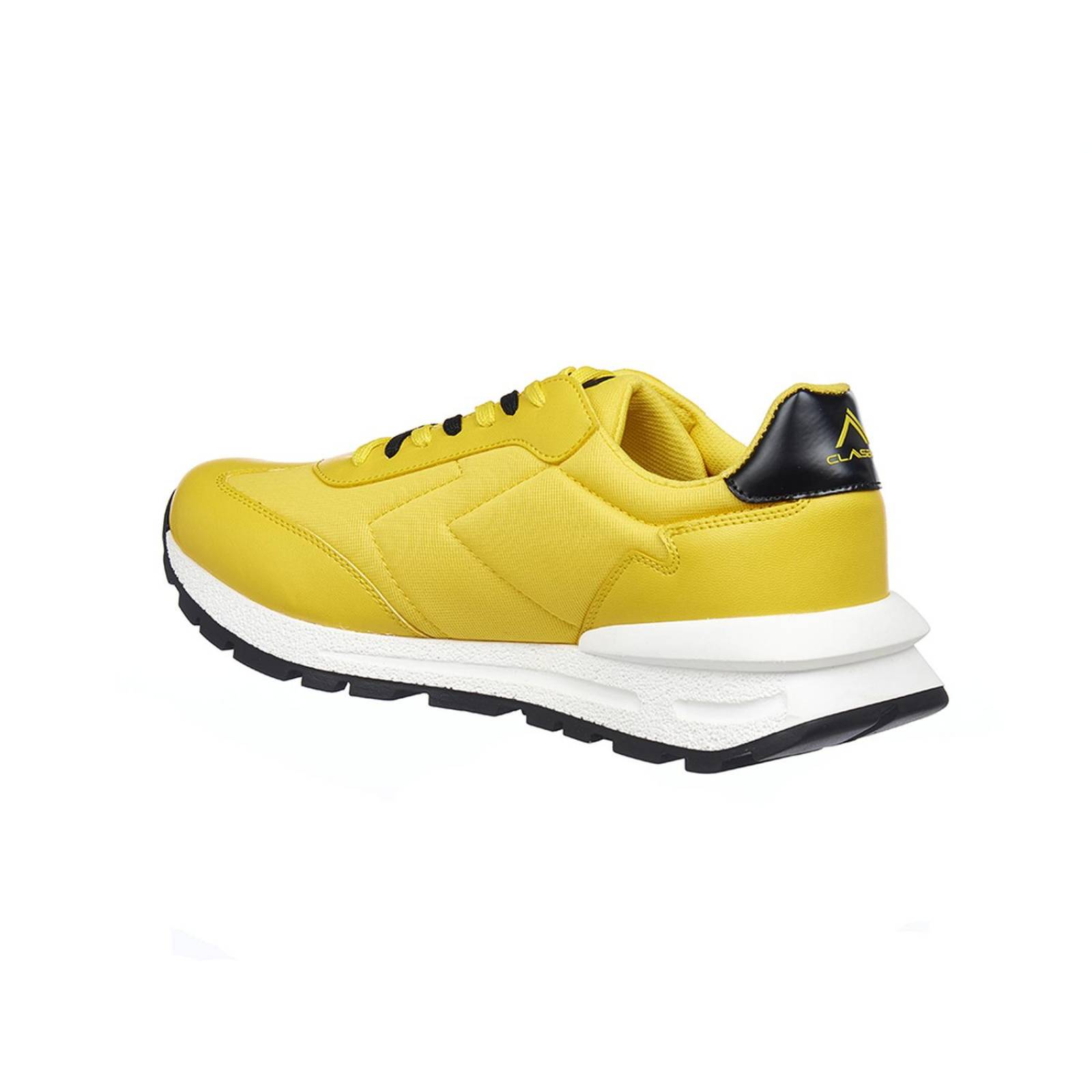 Tenis Casuales Para Hombre Textil Amarillo Cómodos 