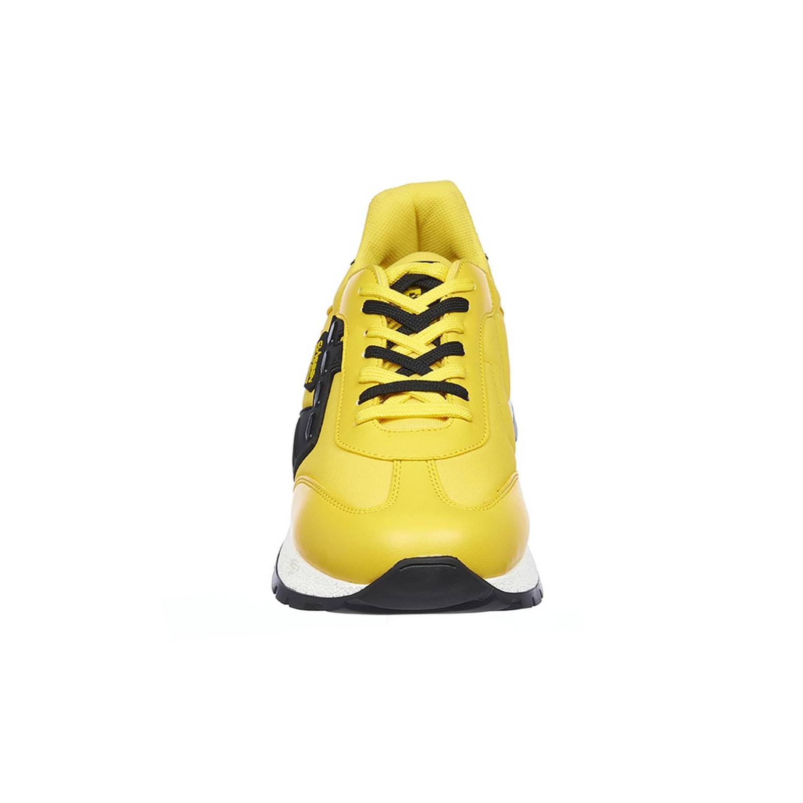Tenis Casuales Para Hombre Textil Amarillo Cómodos 