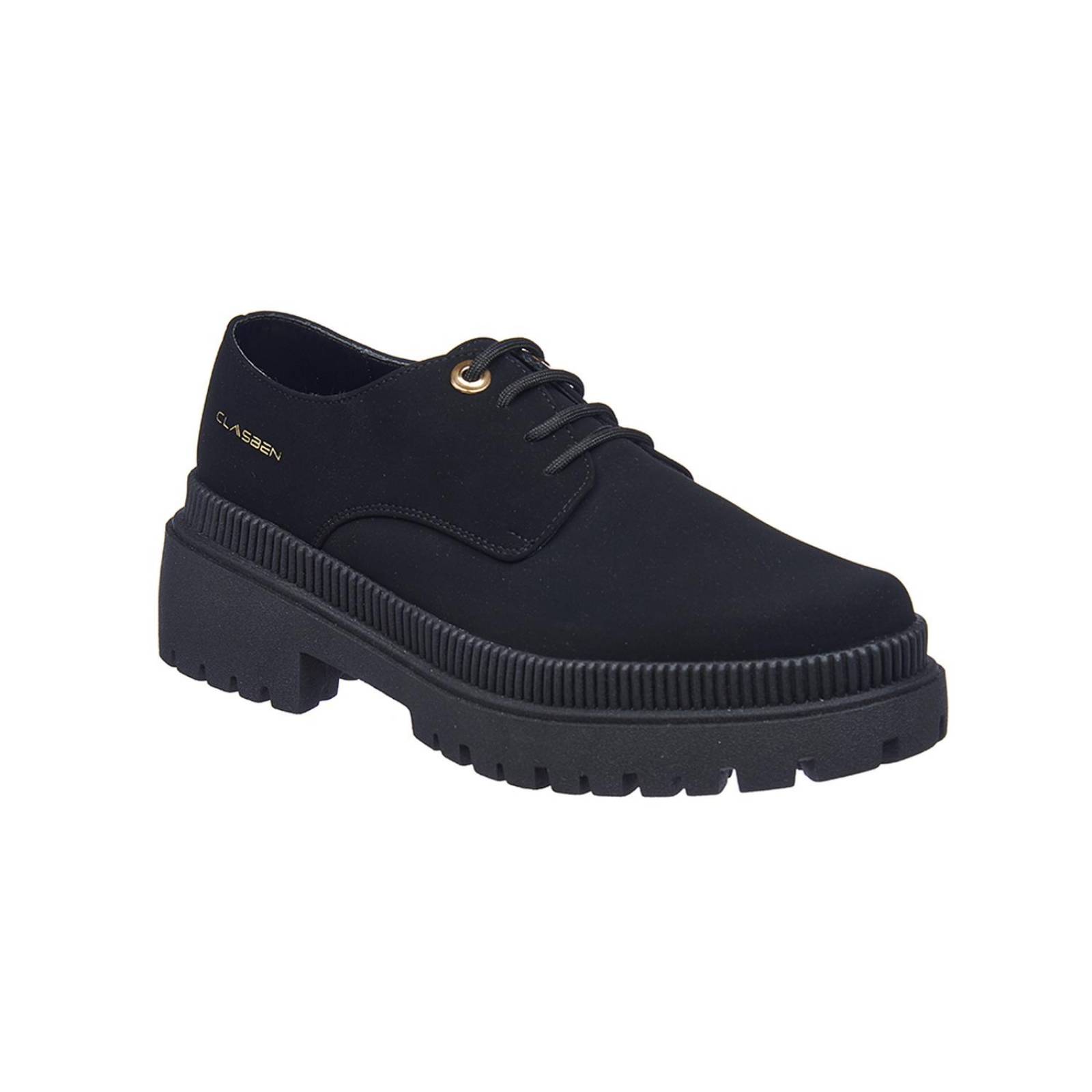 Zapatos Creepers Para Mujer Tipo Ante Negro Casuales 