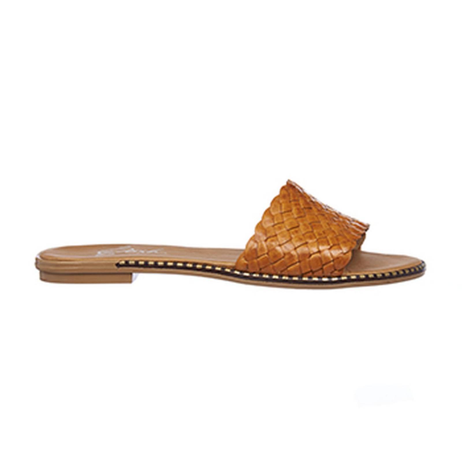 Sandalias Slide Mujer Juvenil Moda Tipo Artesanal Comoda 