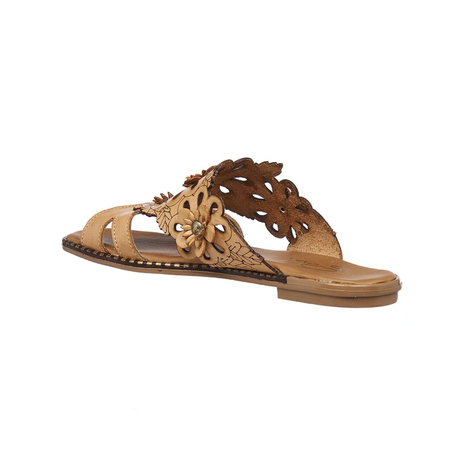 Sandalias Mujer Diseño Artesanal Flores De Piso Casuales 