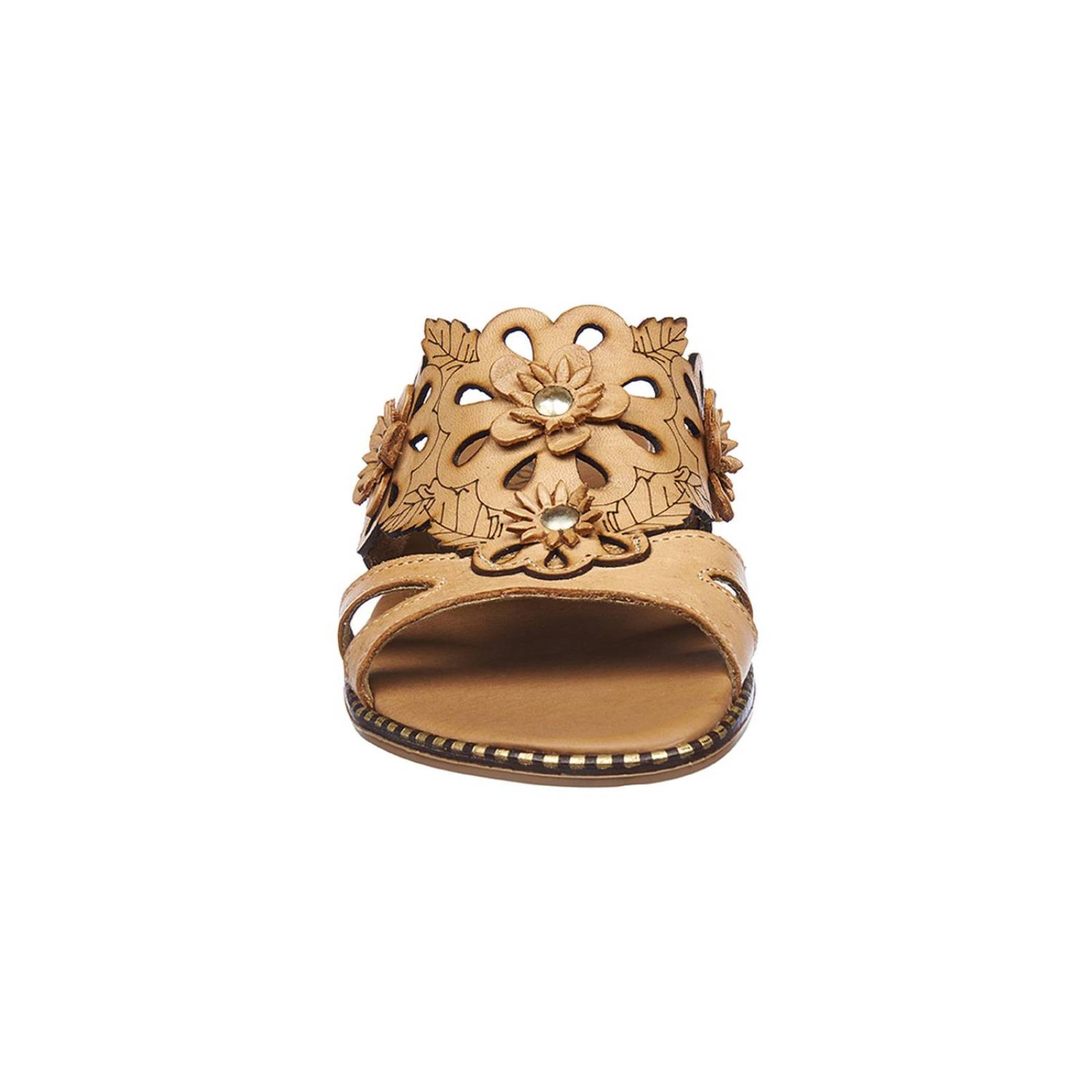 Sandalias Mujer Diseño Artesanal Flores De Piso Casuales 