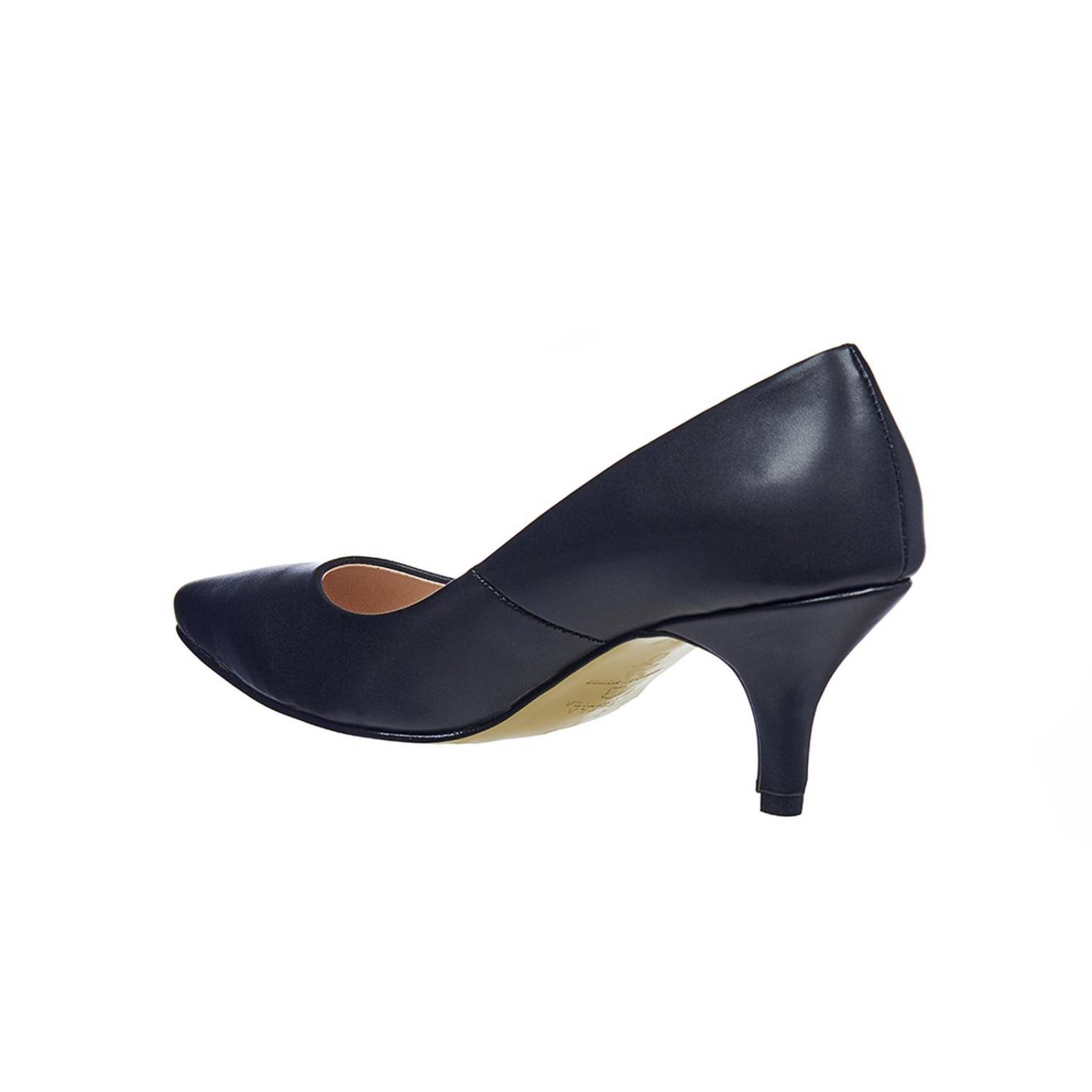 Zapatillas Tacón Bajo Formales Para Mujer Negro 