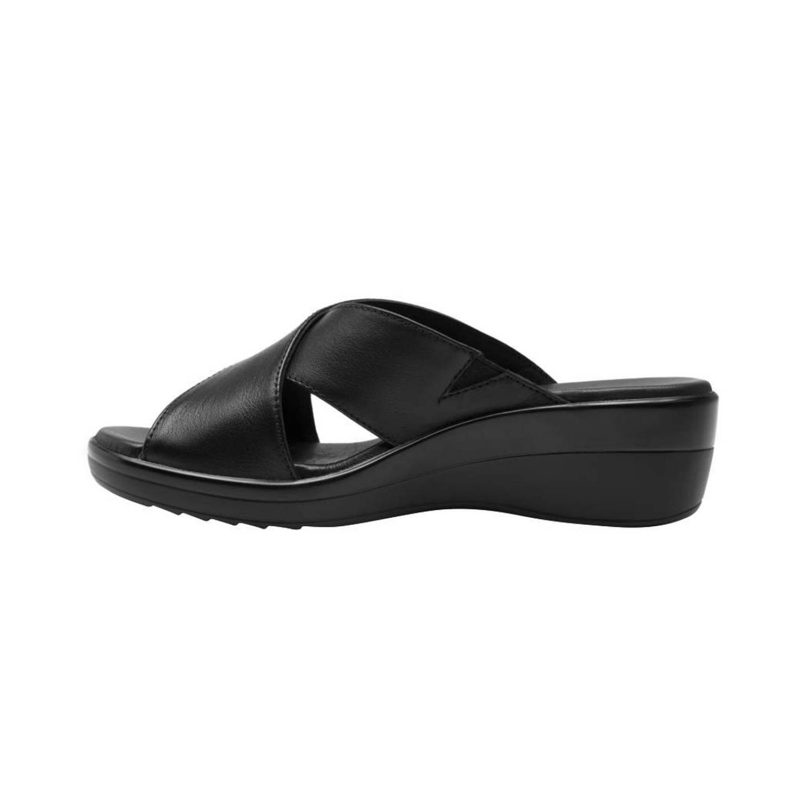 Sandalias Flexi Mujer Estilo 116011 Negro Con Plataforma 