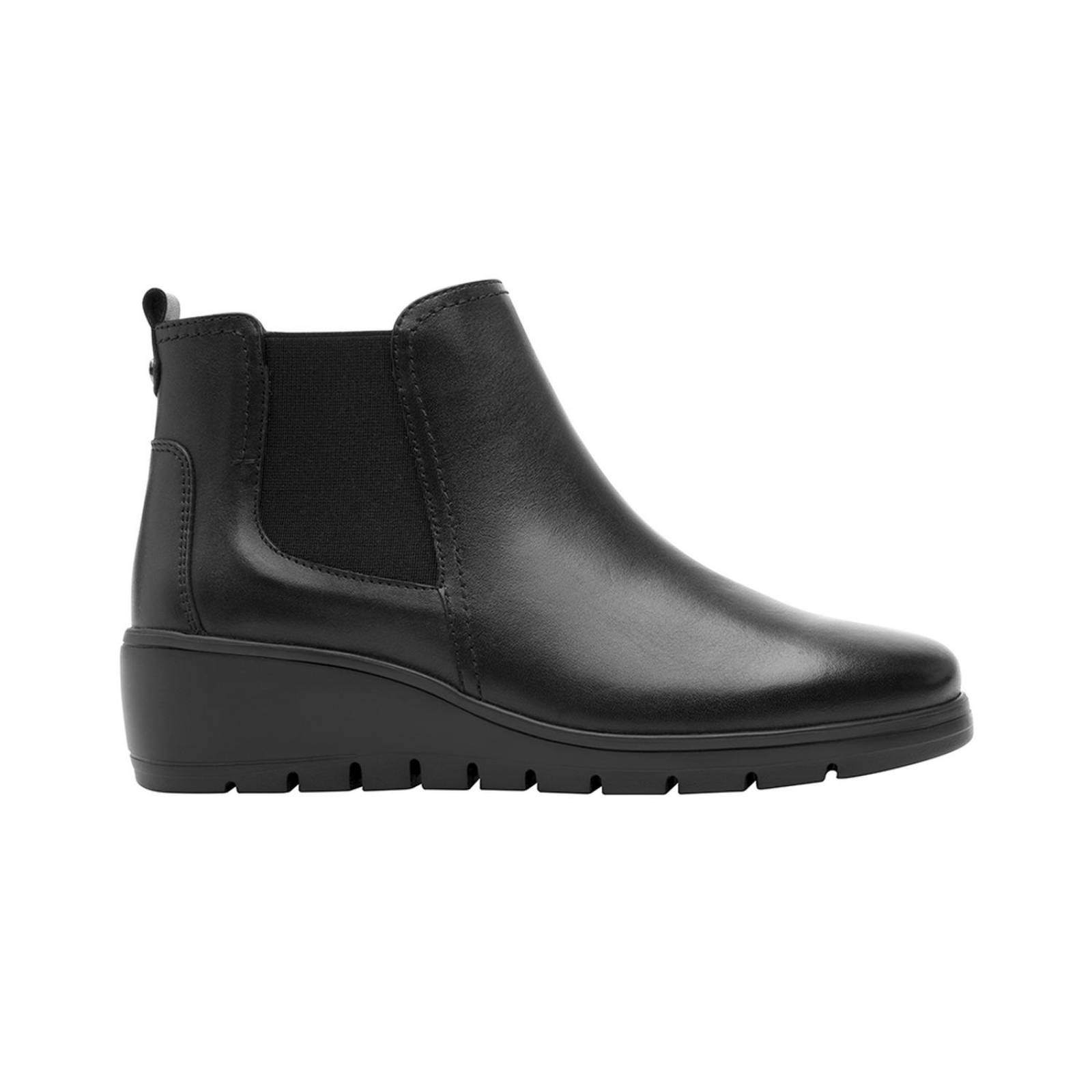 Botines Flexi Para Mujer Negro Estilo 104814 Piel 