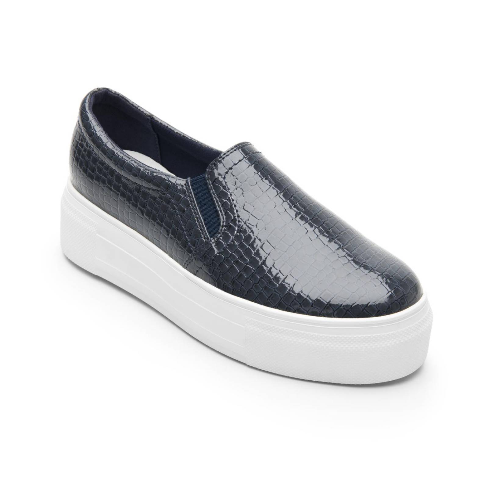 Tenis Slip On Flexi Para Mujer Estilo 125403 Marino 