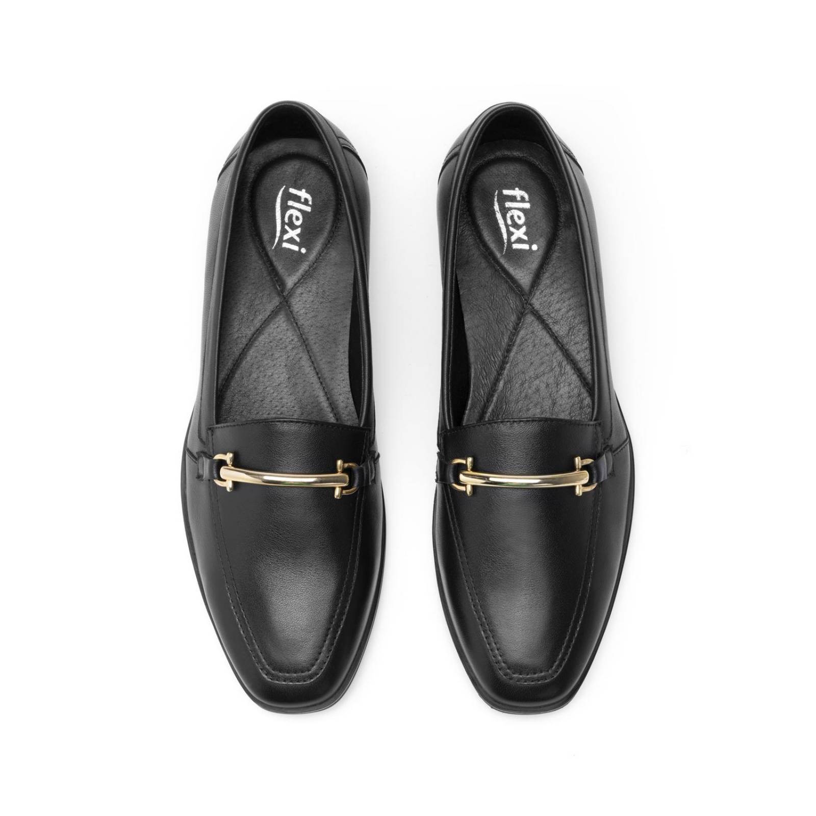 Mocasines Para Mujer Flexi Estilo 126602 Negro Confort