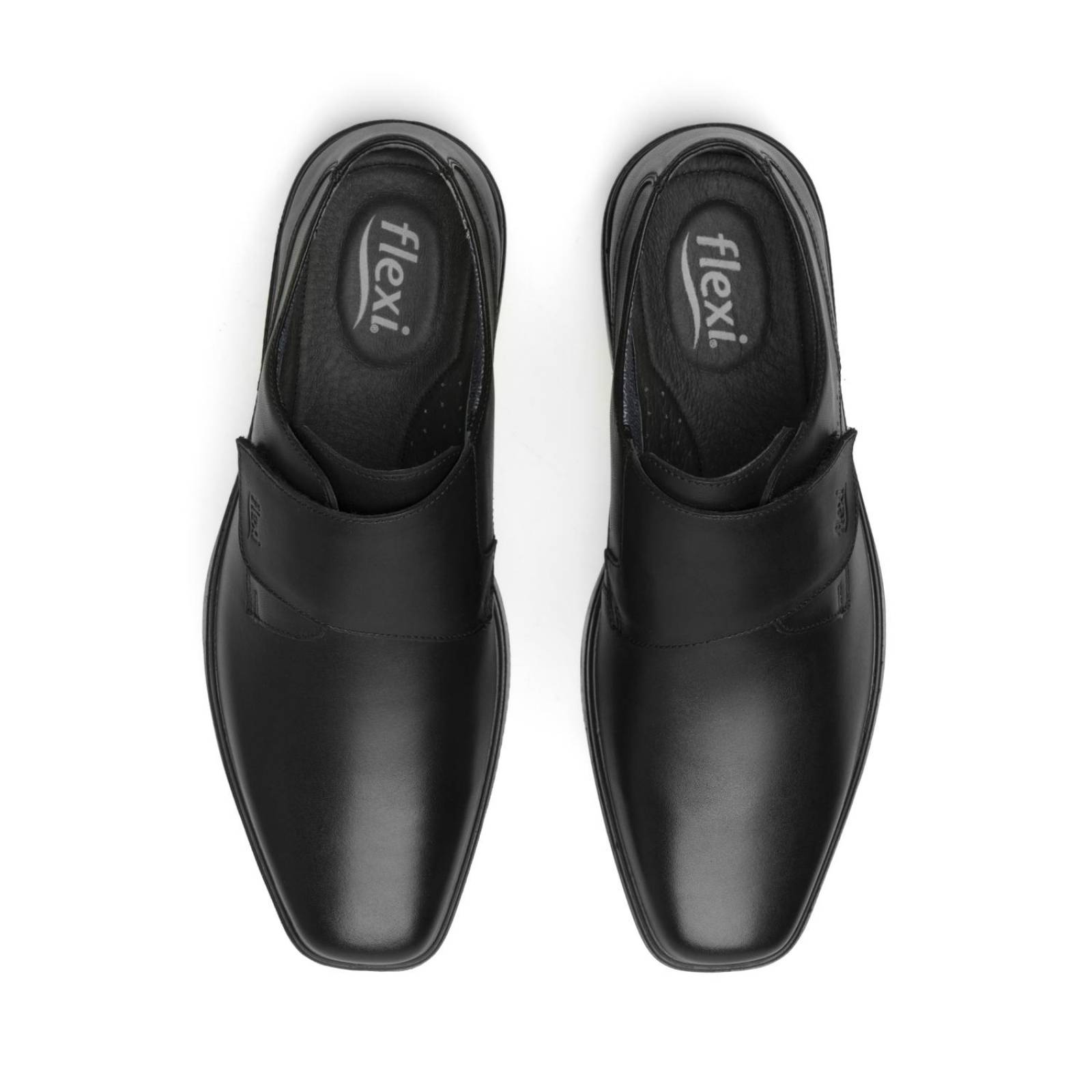 Zapato Flexi Para Hombre Estilo 406408 Negro Formales 