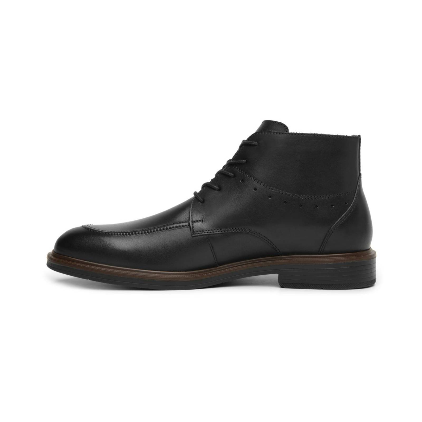 Botines Flexi Para Hombre Estilo 400114 Casuales Negro 
