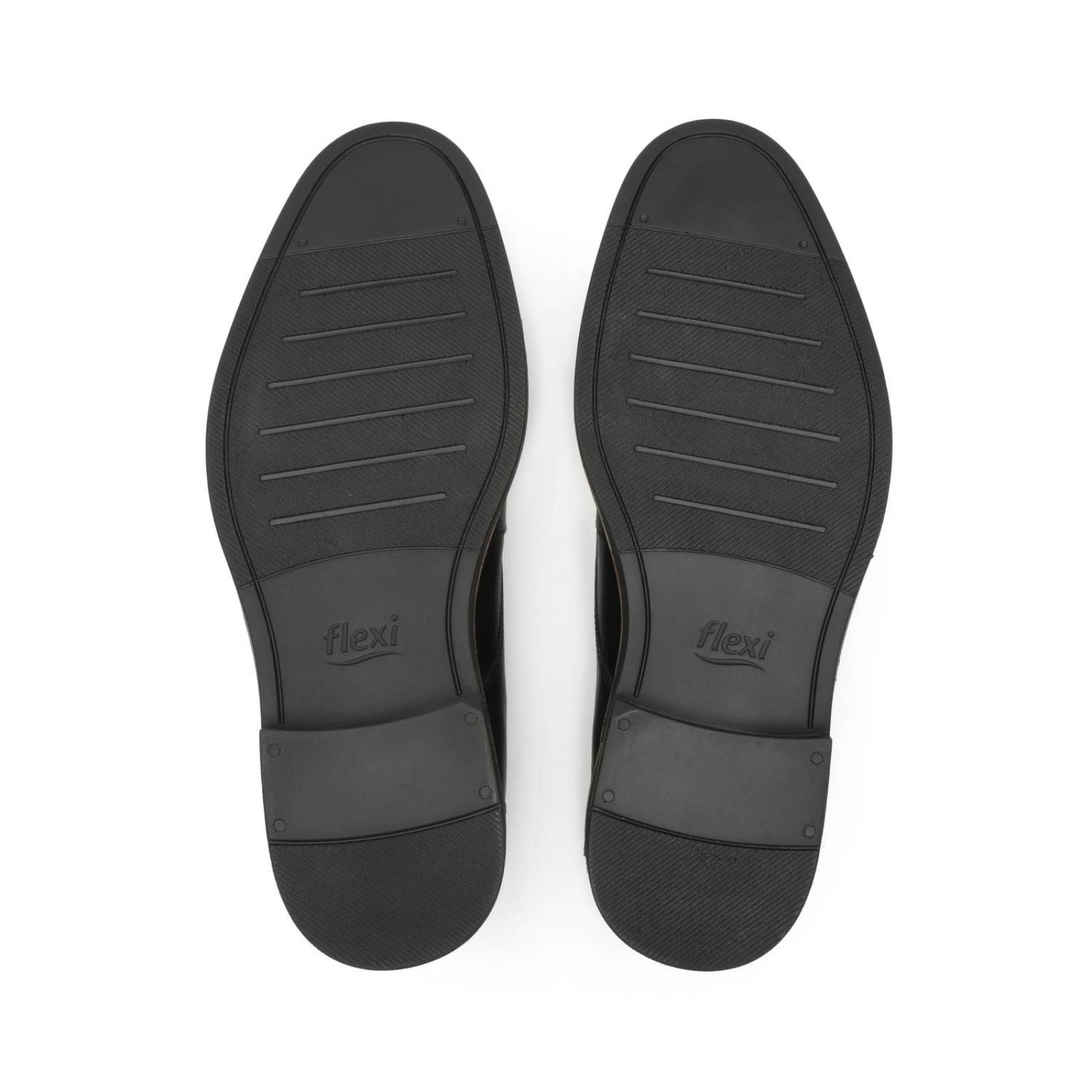 Botines Flexi Para Hombre Estilo 400114 Casuales Negro 