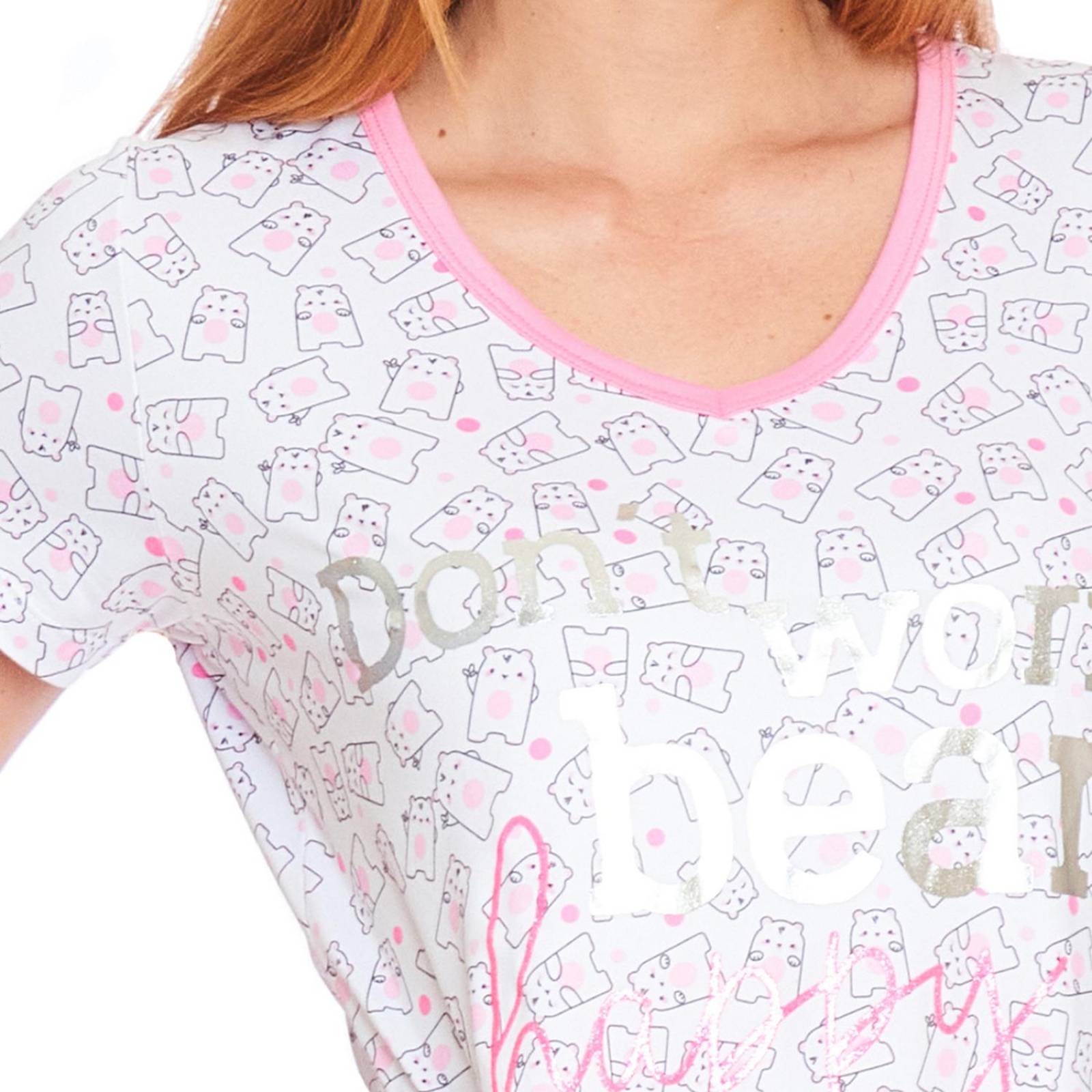 Camisón Manga Corta Mujer Pijama Comoda Ligera 