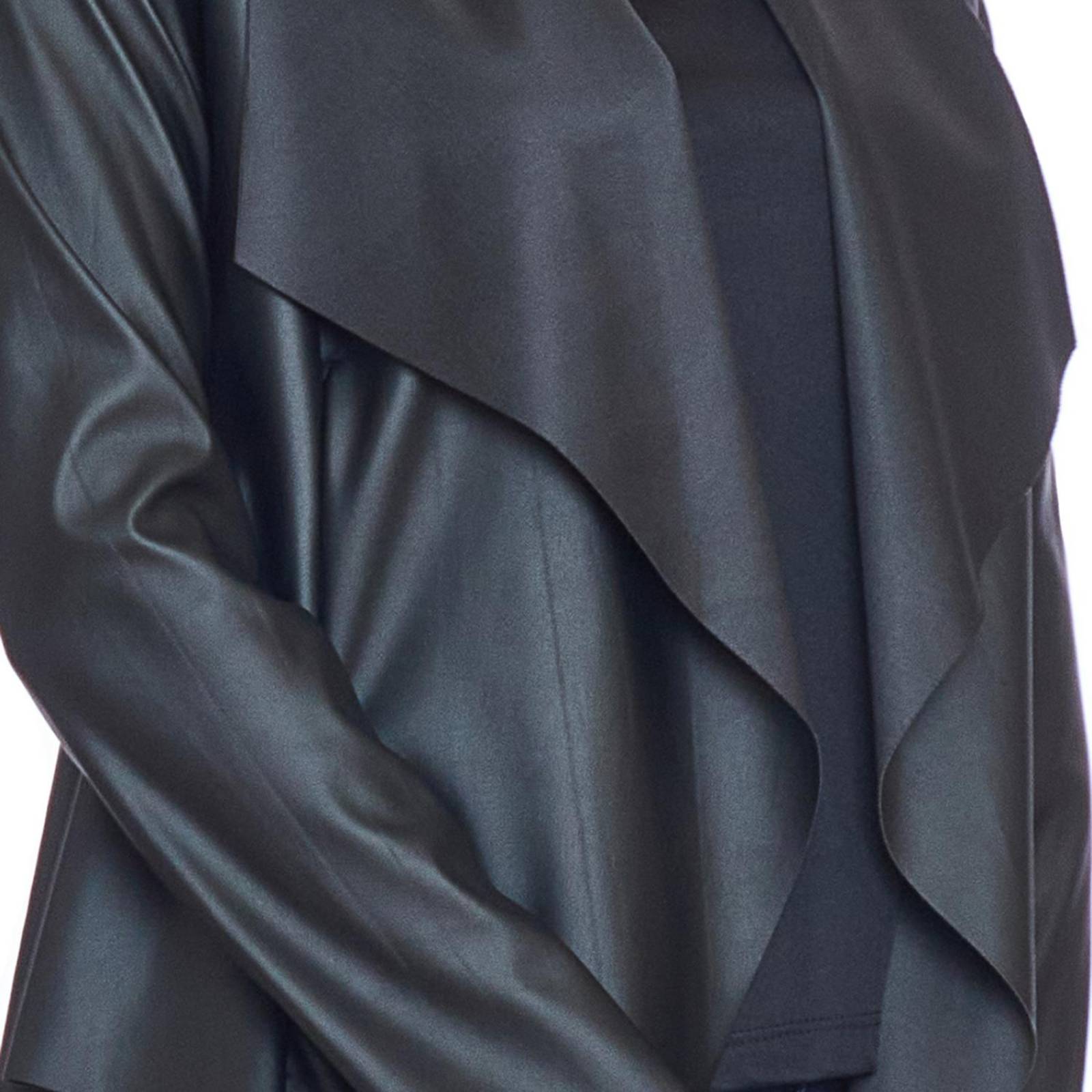 Saco Vinipiel Mujer Negro Blazer Casual Formal 