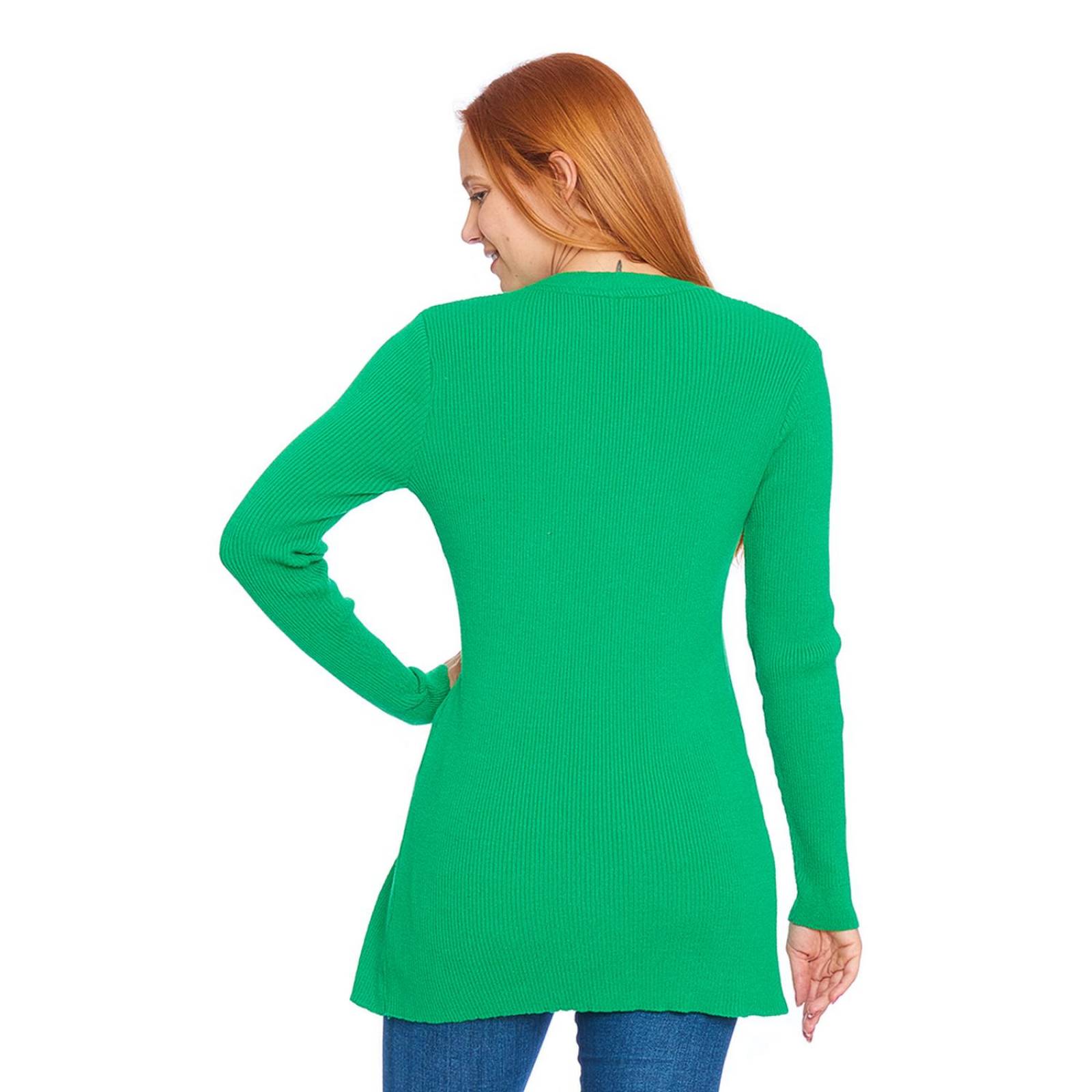 Ensamble Suave Mujer Moda Invierno Casual Verde 