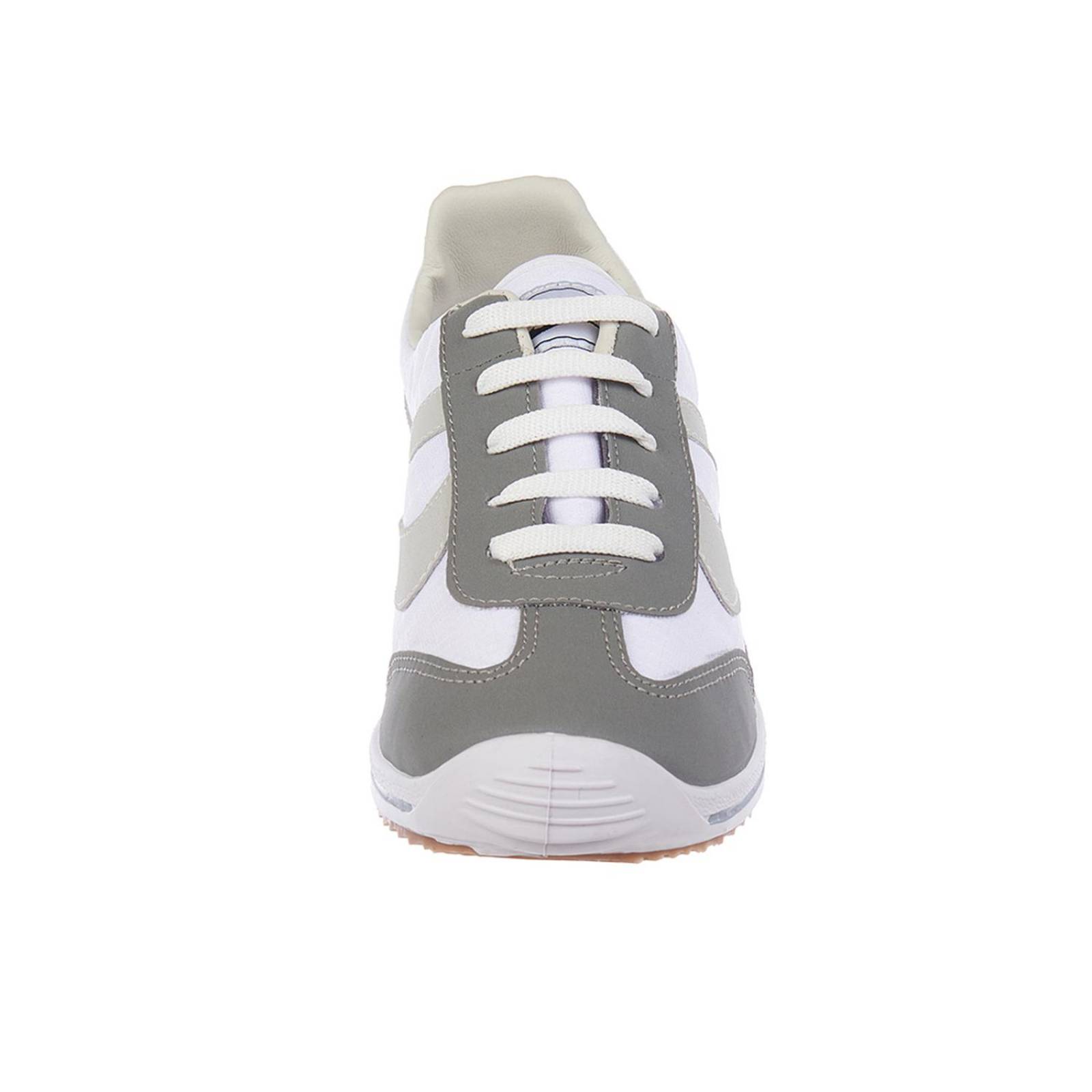 Tenis Panam Hombre Clásico Basics Textil Blanco Gris 086