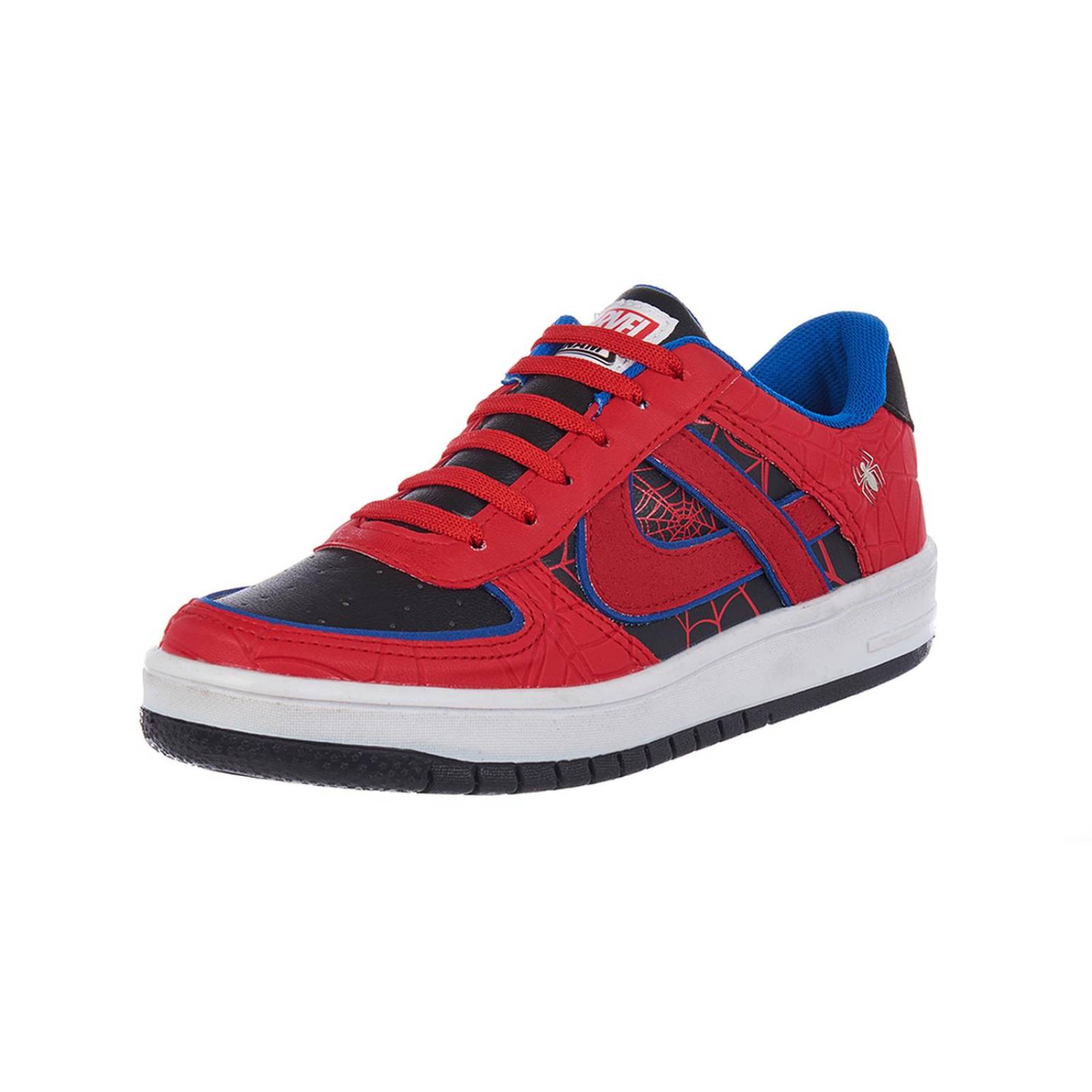 Tenis Panam Juvenil Hombre Casual Basics Spiderman Rojo