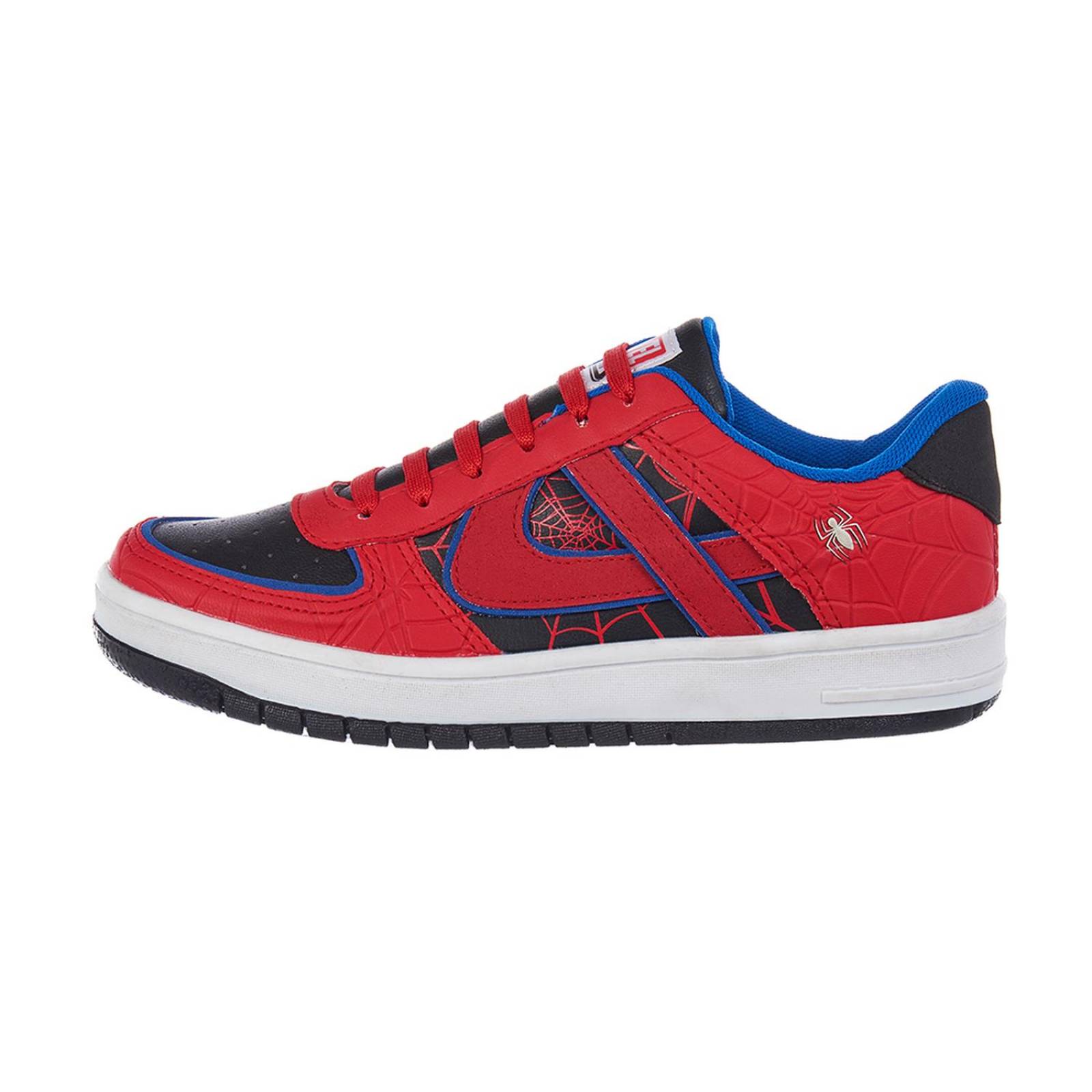 Tenis Panam Juvenil Hombre Casual Basics Spiderman Rojo
