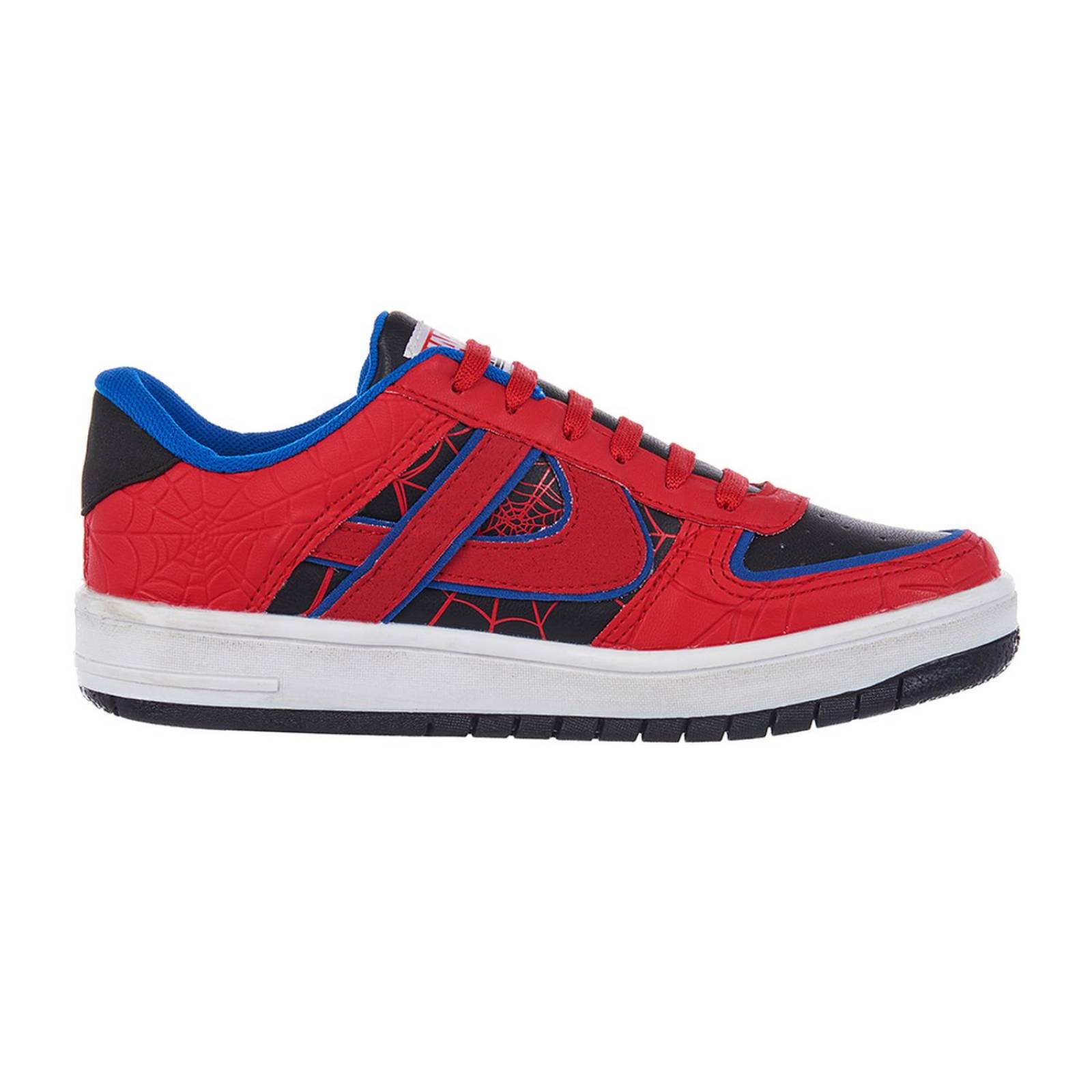 Tenis Panam Juvenil Hombre Casual Basics Spiderman Rojo