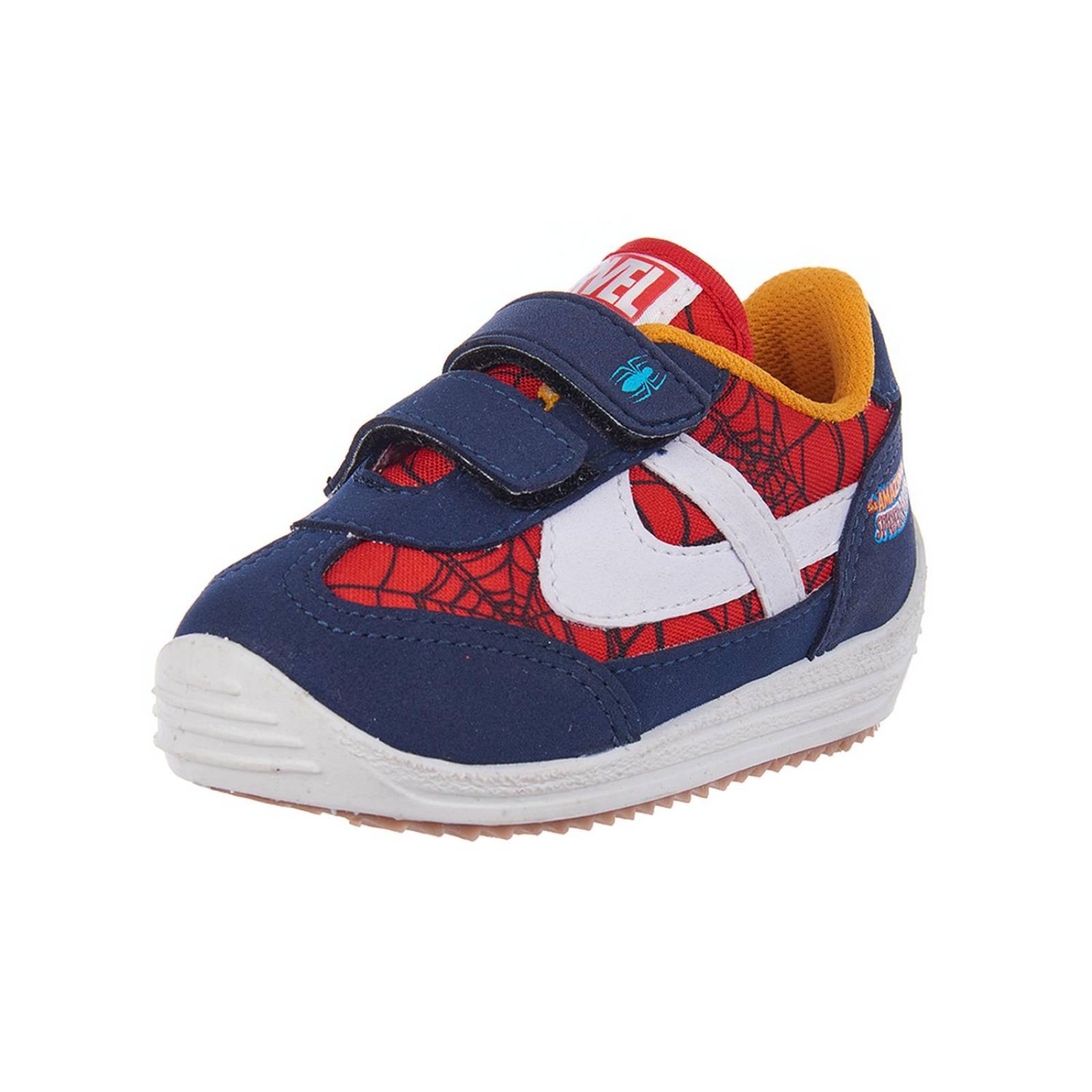 Tenis Panam Choclo Niño Marvel Spiderman Rojo Velcro Rojo